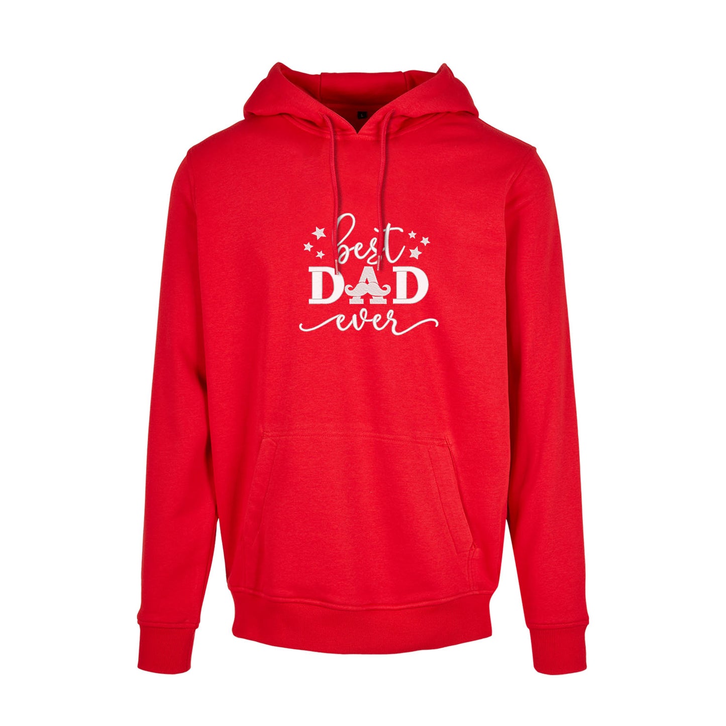 Bluza z kapturem „Best Dad Ever” z haftem | Prezent dla taty | Męska bluza z kapturem Haft z radości