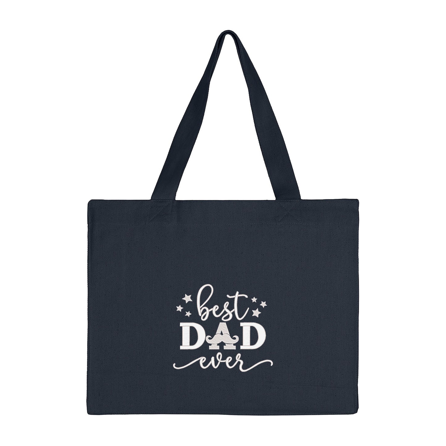 Torba bawełniana Best Dad Ever – prezent dla taty z haftem komputerowym Haft z radości