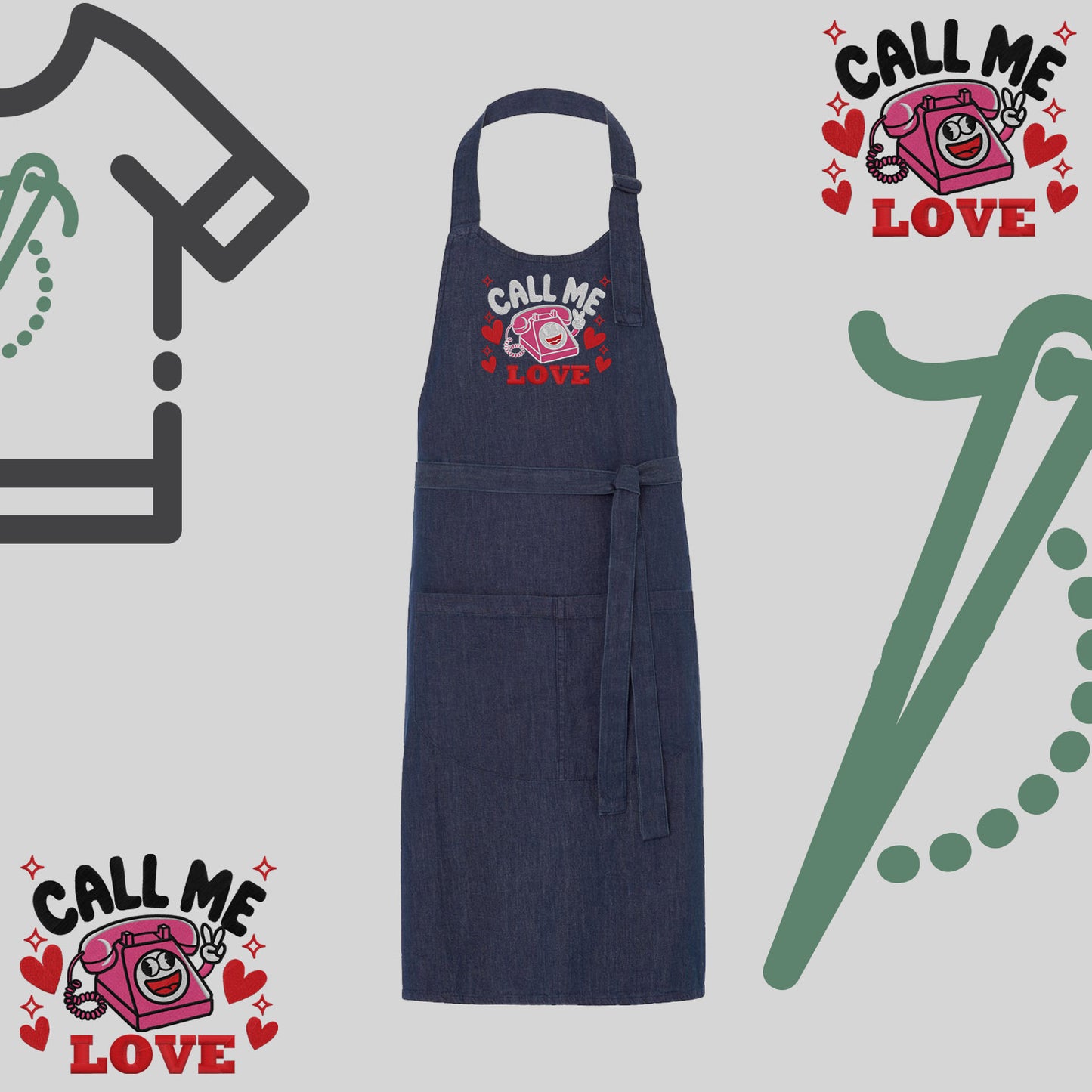 Fartuch "Call Me Love"