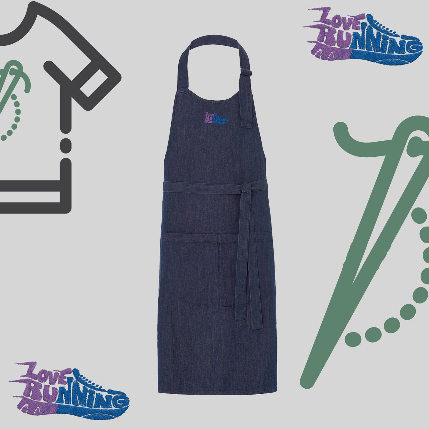 Fartuch "Love Running"
