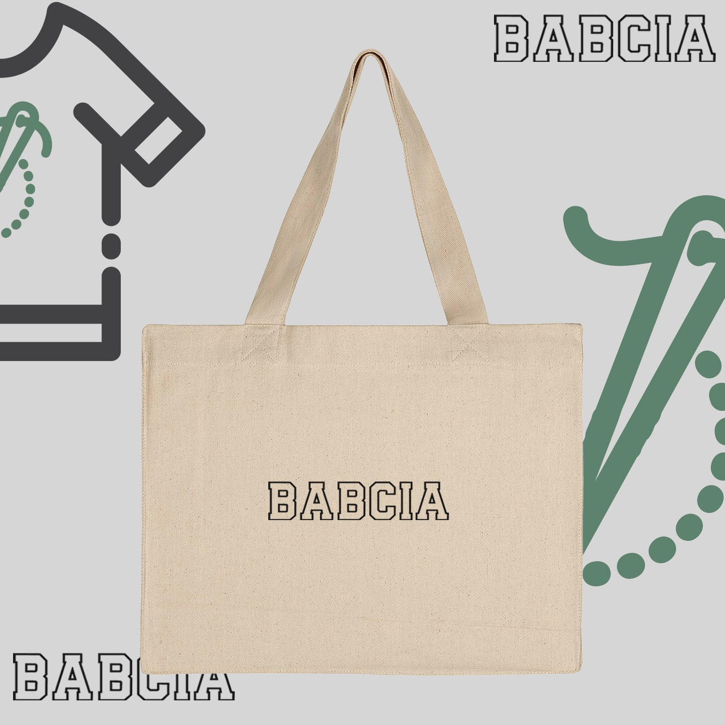 Torba bawełniana "BABCIA" Kontur-idealny prezent na Dzień Babci