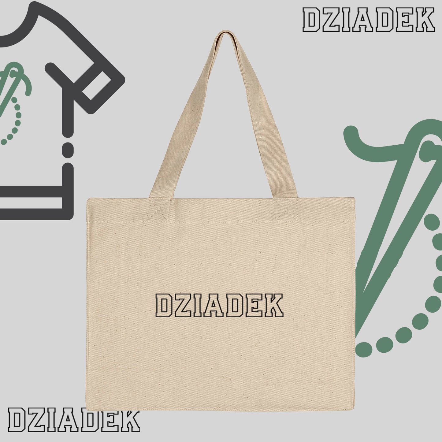 Torba bawełniana "DZIADEK" Kontur-idealny prezent na Dzień Dziadka