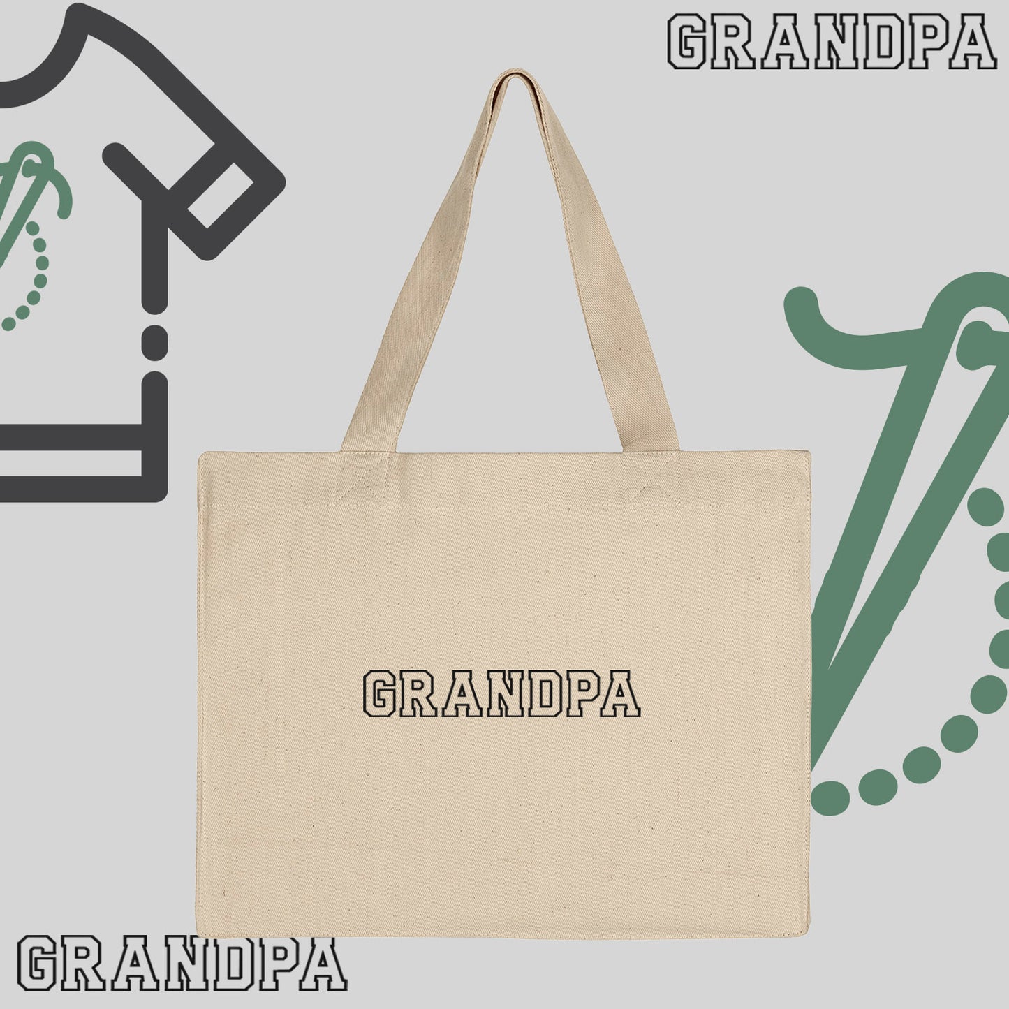 Torba bawełniana "GRANDPA" Kontur-idealny prezent na Dzień Dziadka