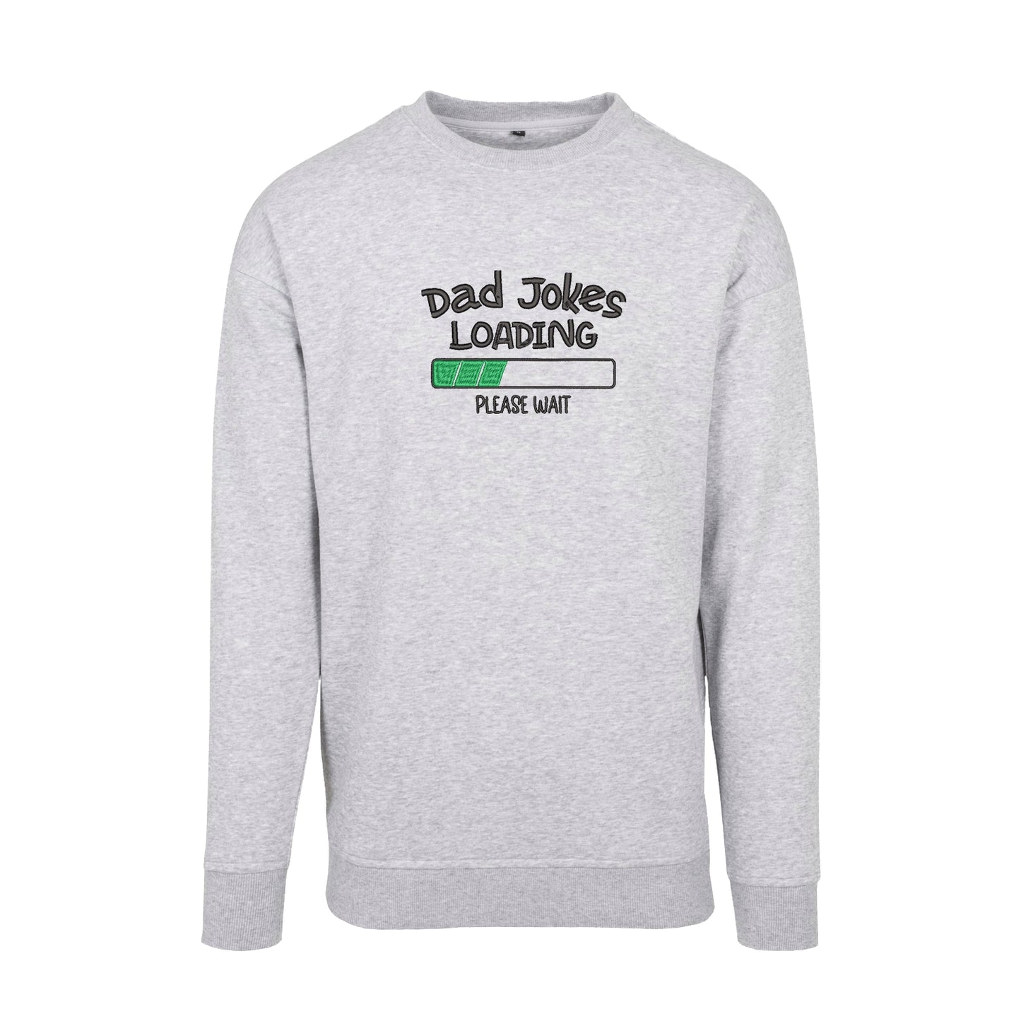 Bluza z kapturem z haftem „Dad Jokes Embroidery” – prezent dla taty z humorem | Śmieszna bluza dla ojca Haft z radości