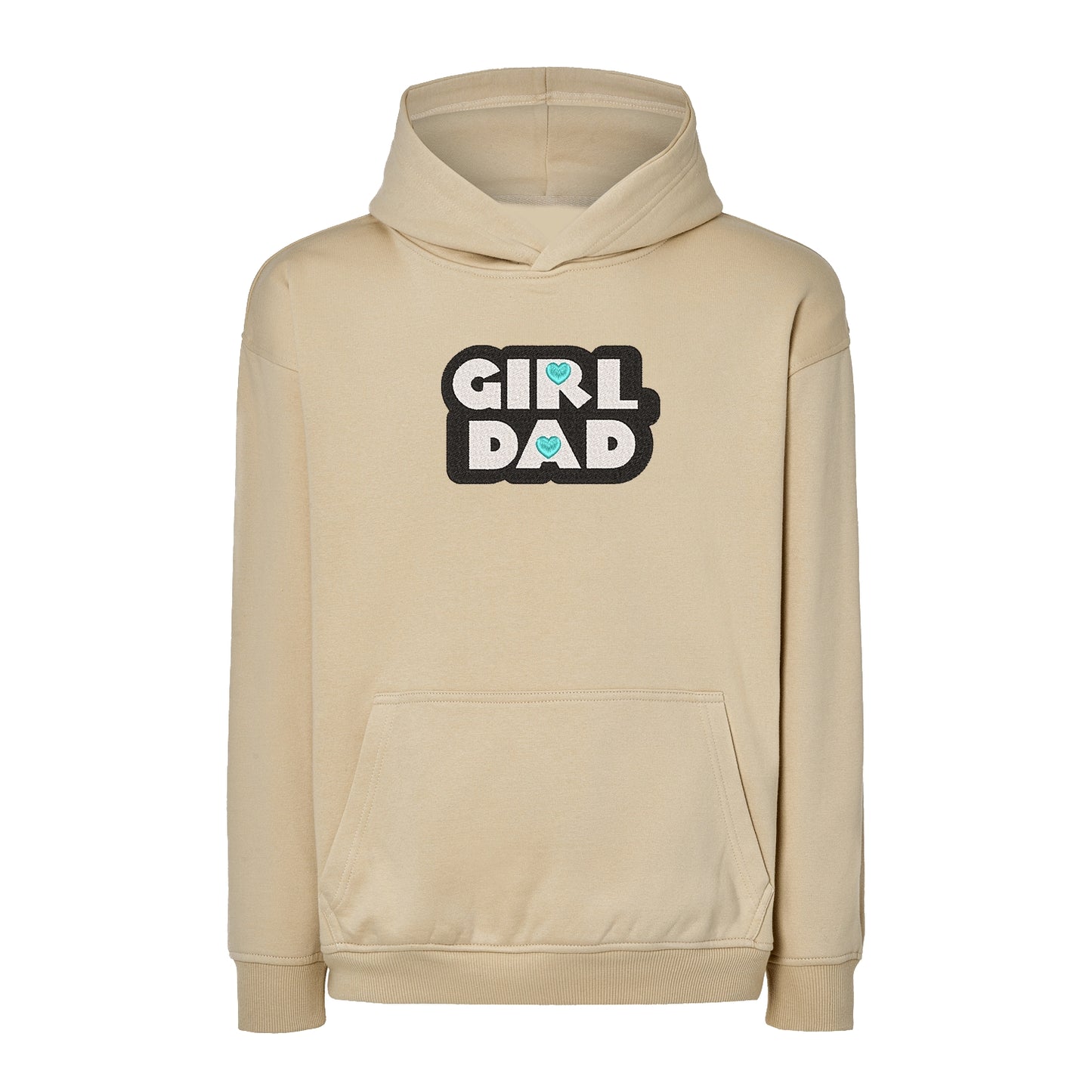 Bluza oversize "Girl Dad" z haftem | Prezent dla taty córki | Bluza oversize Haft z radości
