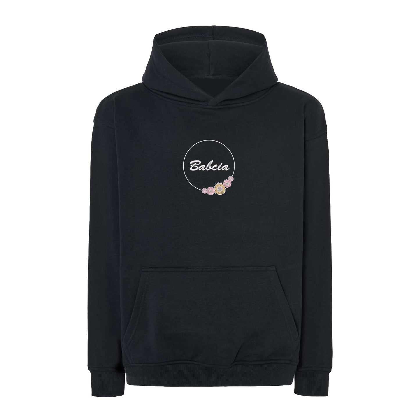 Babcia – bluza z haftem w kwiatowym stylu dla Babci Haft z radości - nadruki i haft na odzieży Warszawa