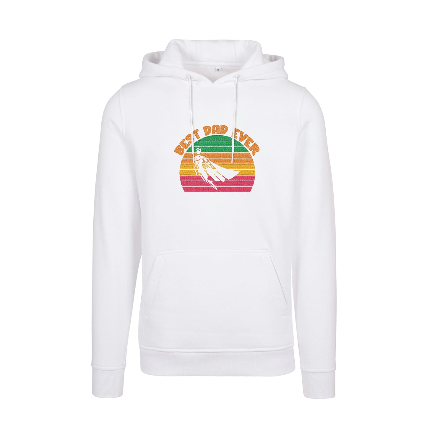 Bluza z kapturem „Best Dad Ever Hero” z haftem | Prezent dla taty | Męska bluza z kapturem Haft z radości