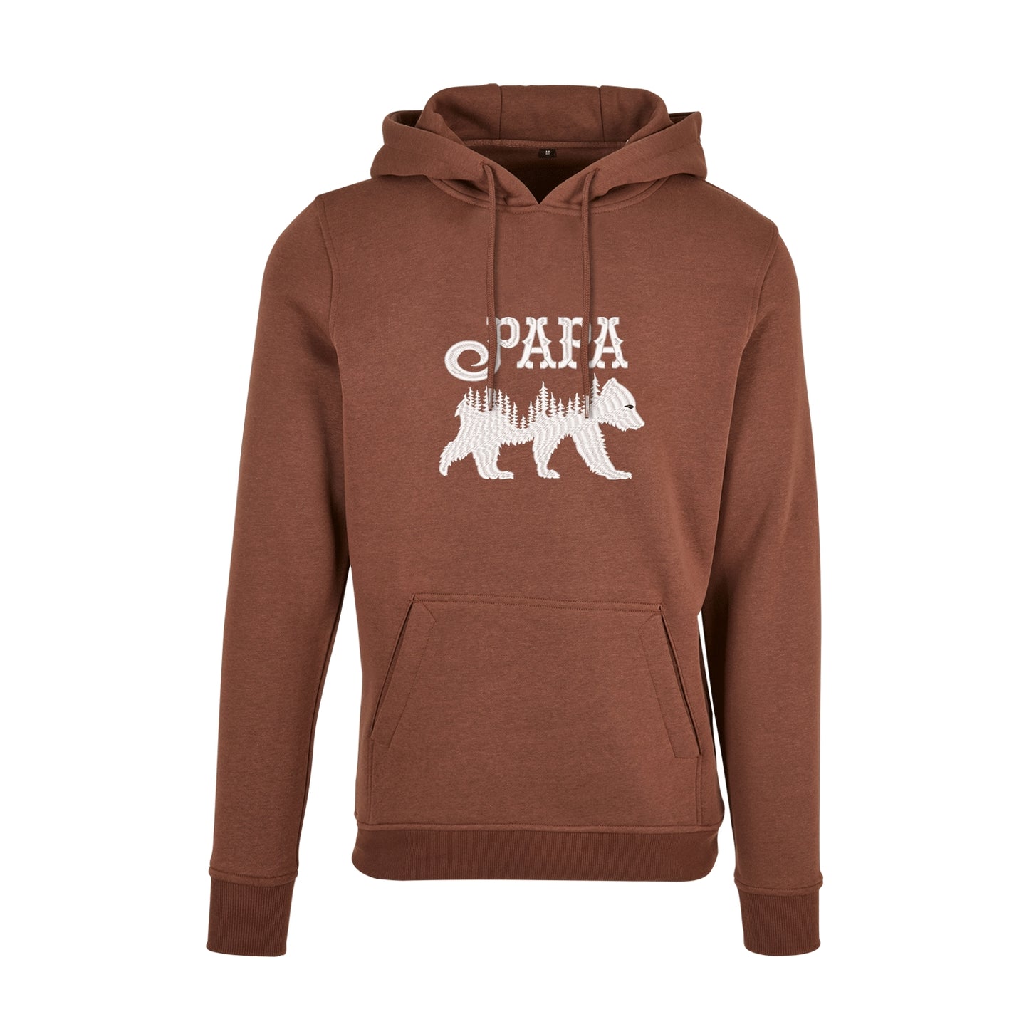 Bluza z kapturem "Papa Bear" z haftem | Męska bluza z kapturem z motywem taty niedźwiedzia | Idealny prezent dla ojca Haft z radości