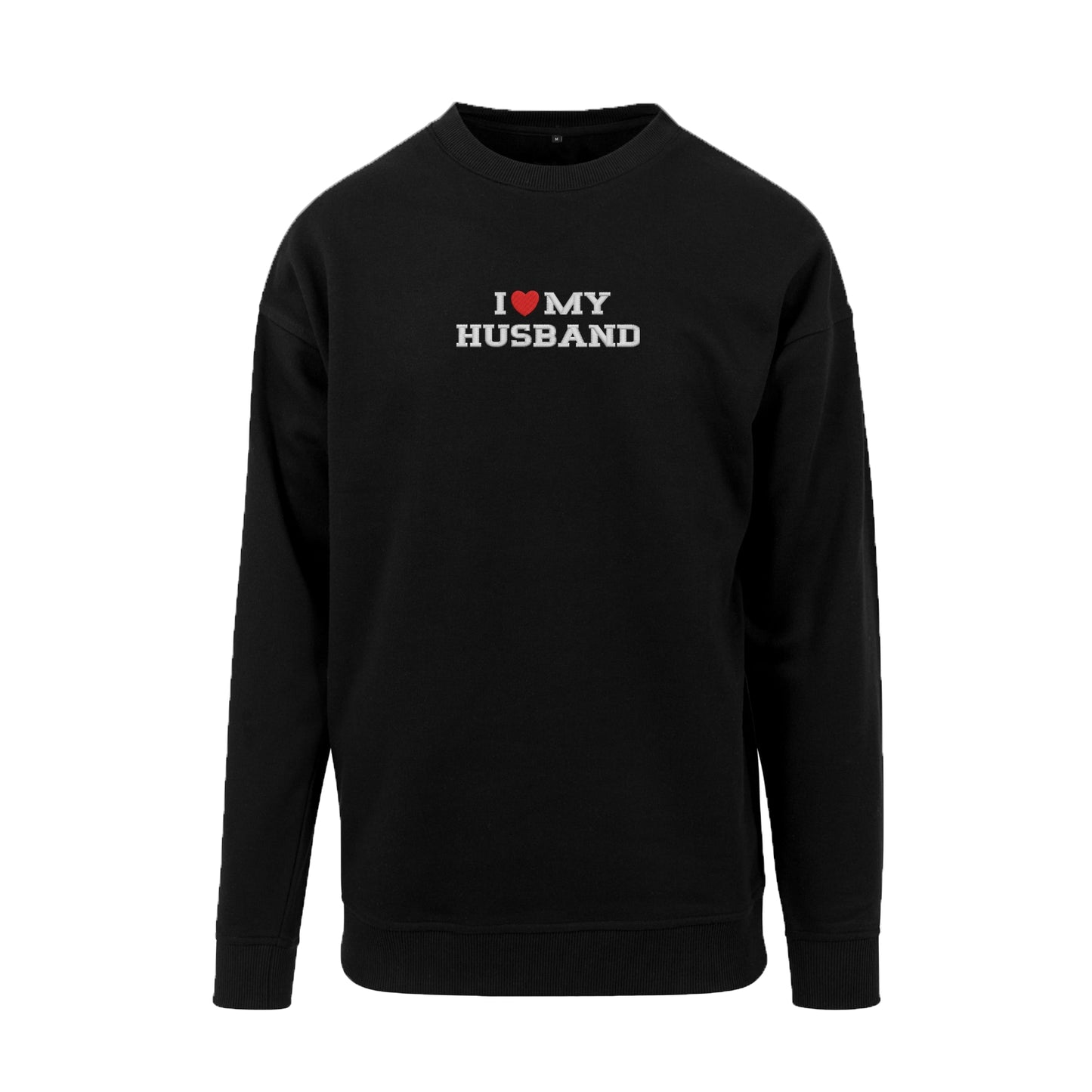 Bluza bez kaptura z haftem "I LOVE MY HUSBAND"