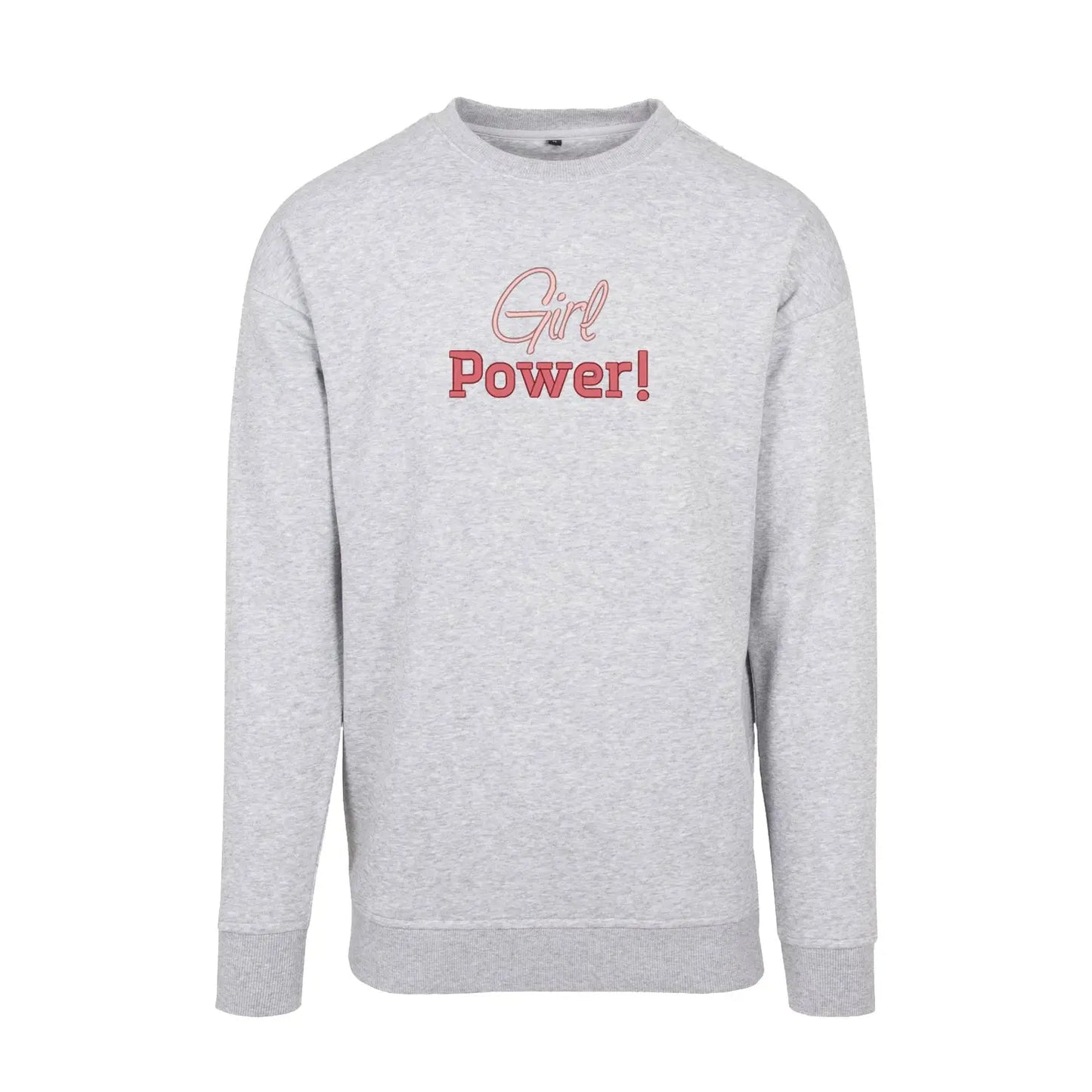 Bluza bez kaptura „Girl Power!” – Haft 3D, Siła Kobiet i Styl Haft z radości