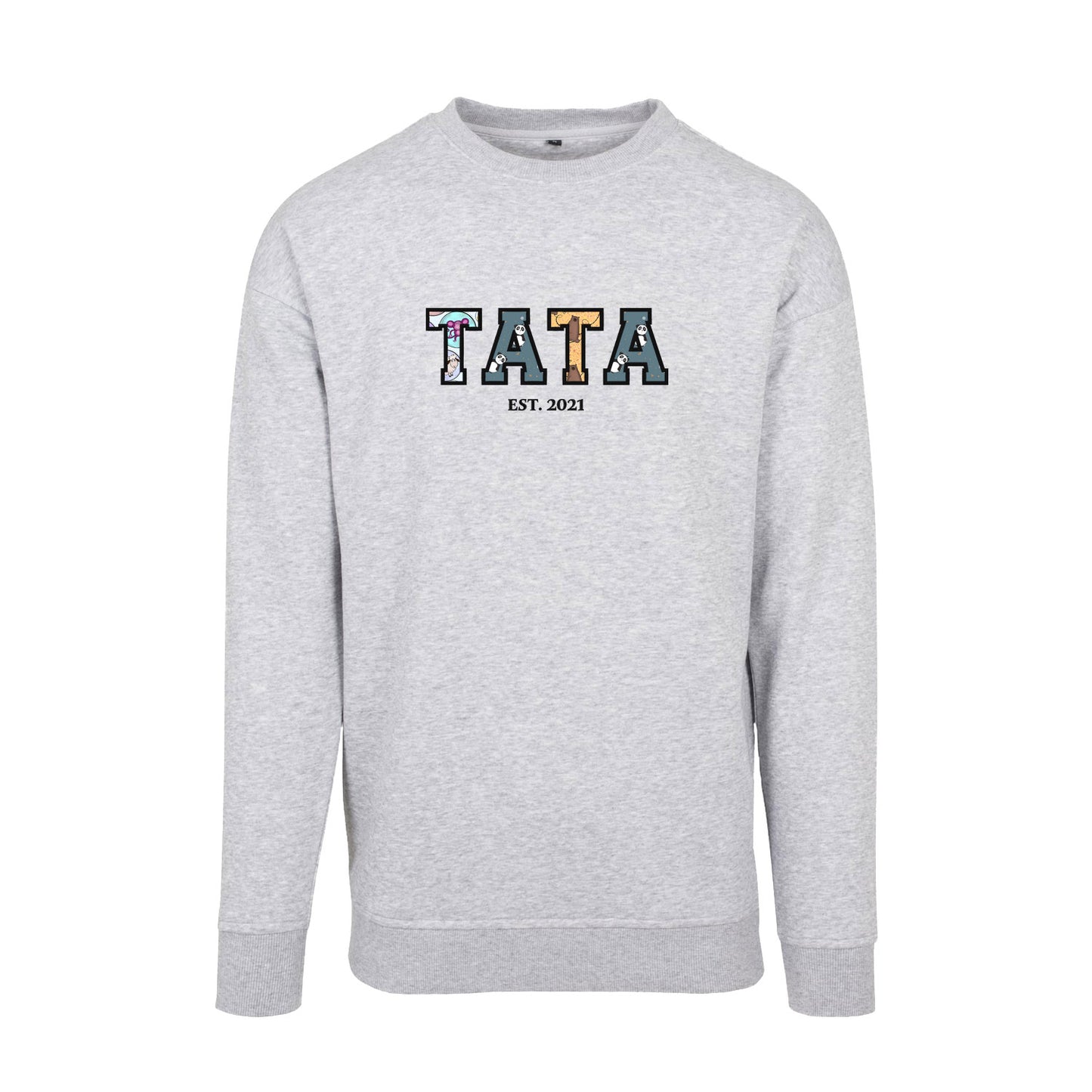 Bluza bez kaptura "TATA PATCHWORK+EST" idealny prezent na Dzień Taty