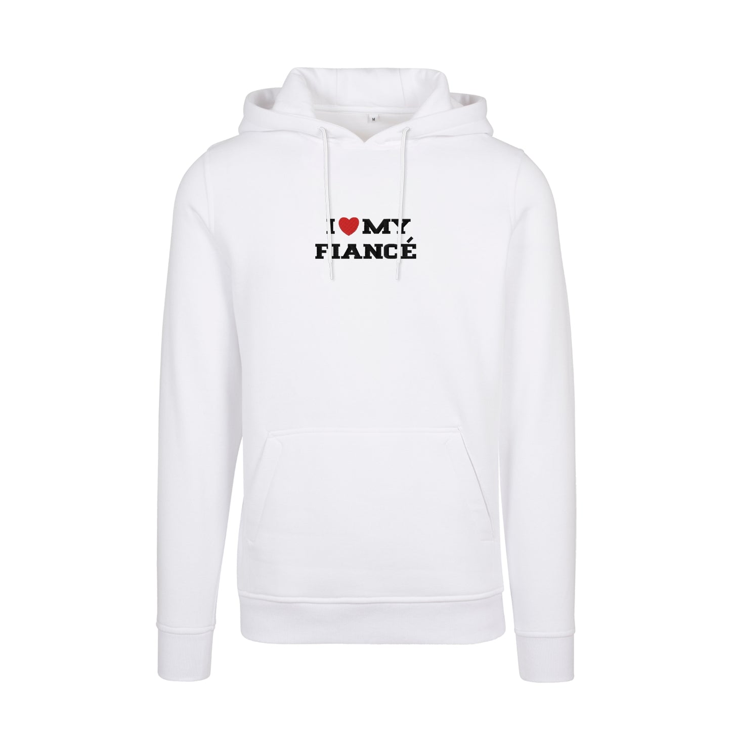 Bluza bez kaptura z haftem "I love MY FIANCE"