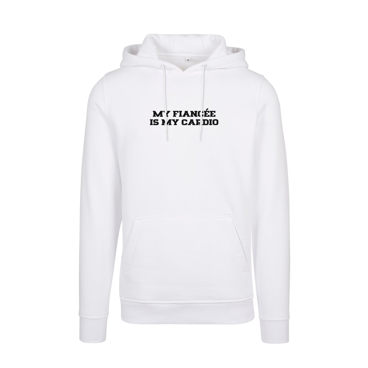 Bluza z kapturem z haftem "MY FIANCEE IS MY CARDIO"