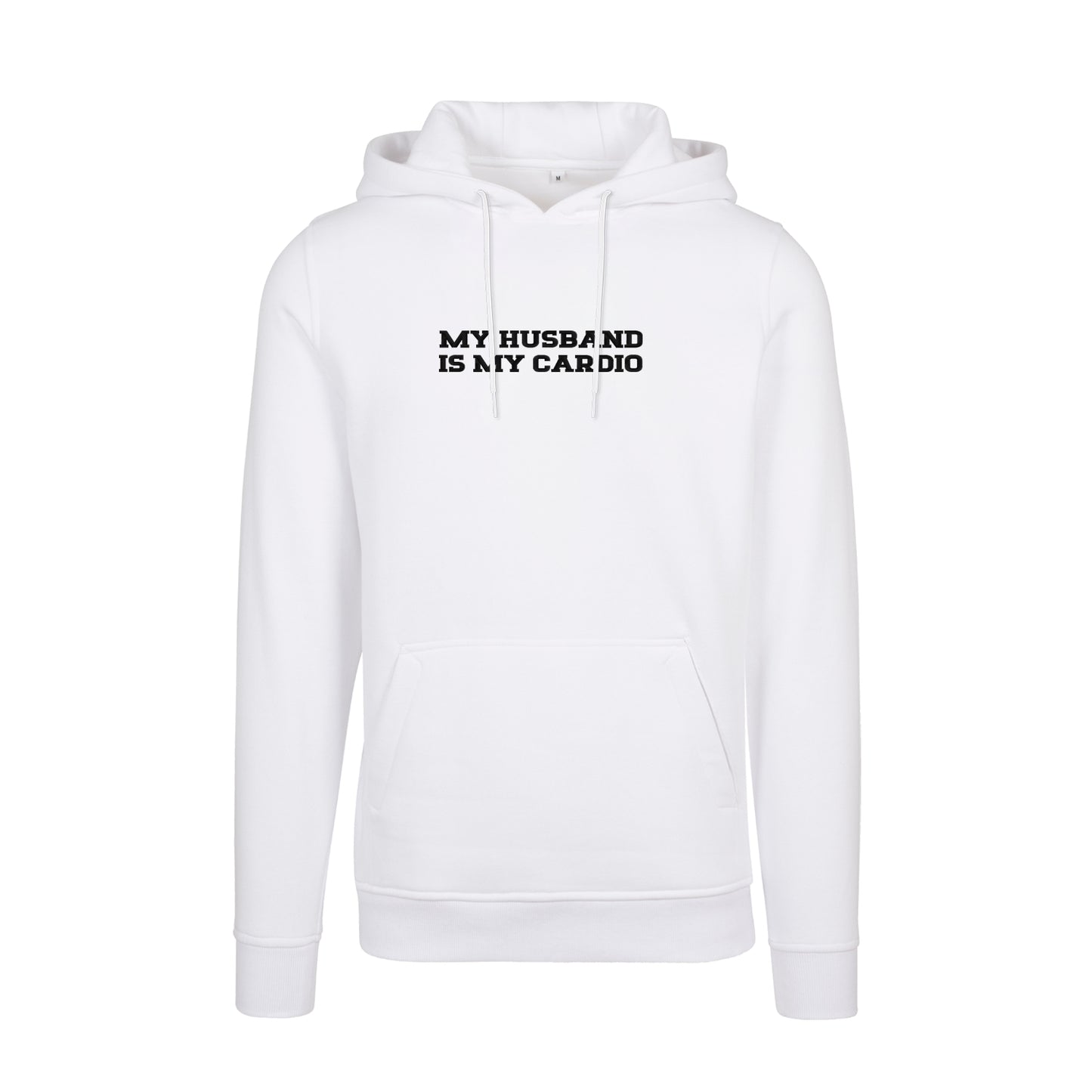 Bluza z kapturem z haftem "MY HUSBAND IS MY CARDIO"