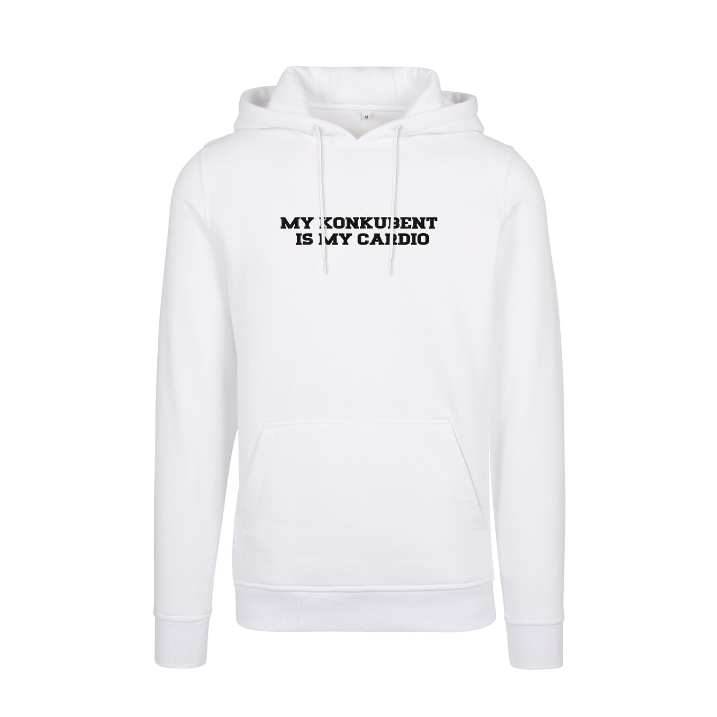 Bluza z kapturem z haftem "My Konkubent is my cardio"