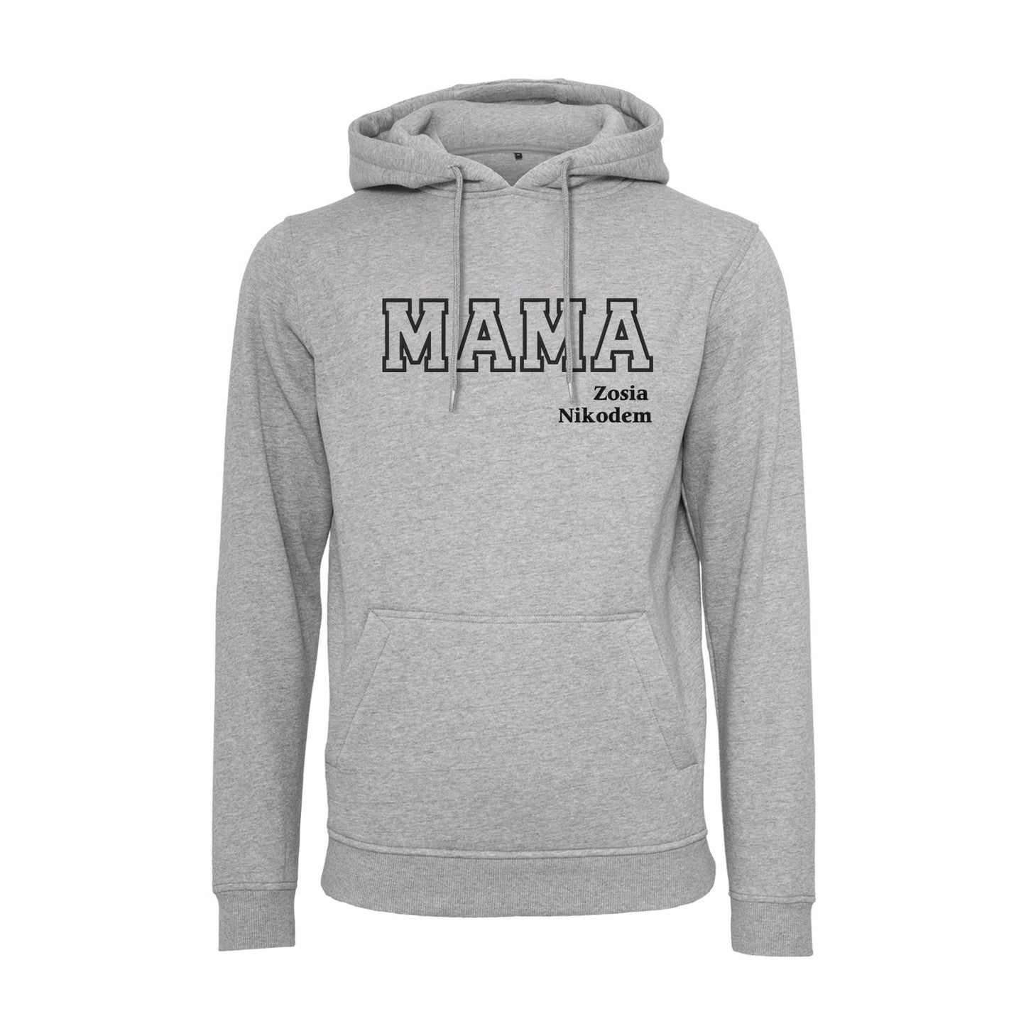 Bluza z kapturem "MAMA" KONTUR+imiona dzieci idealny prezent na dzień Mamy