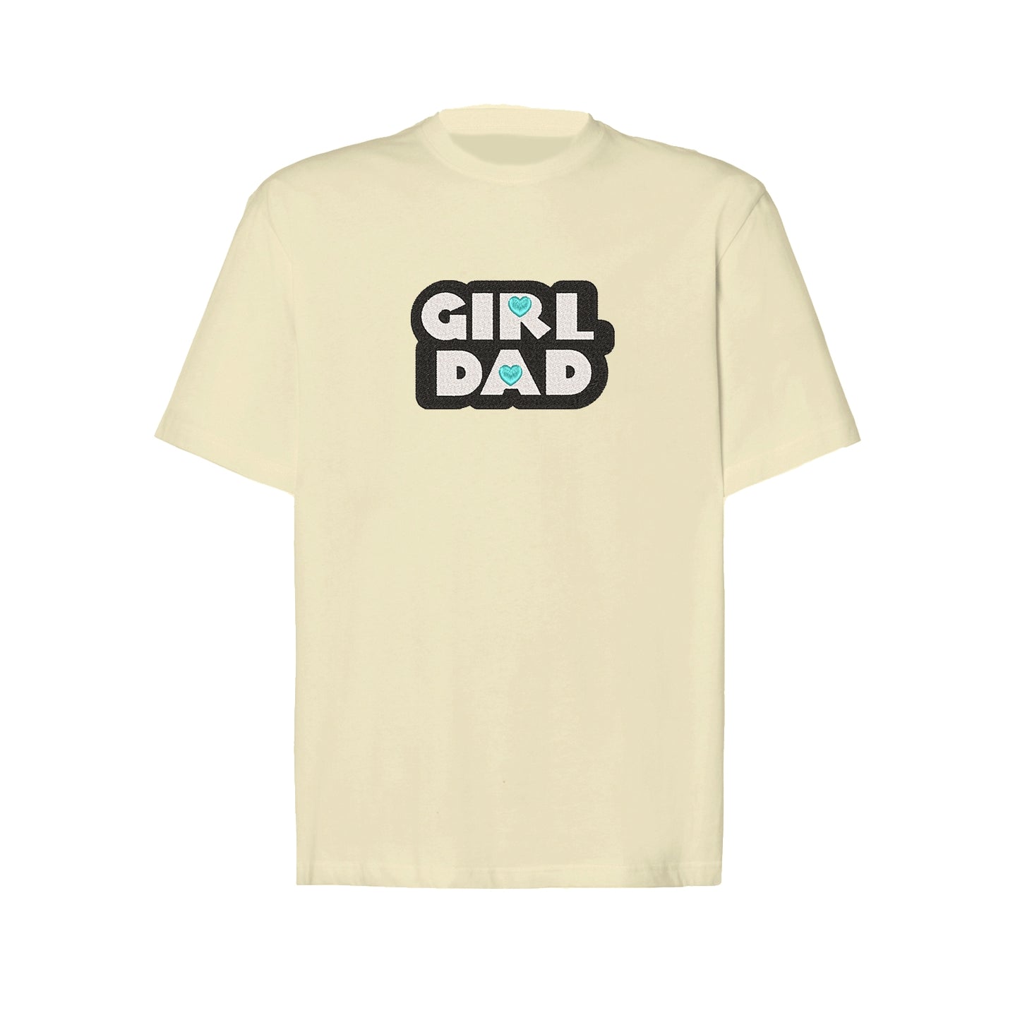 Koszulka oversize z haftem "Girl Dad" – idealna na prezent dla taty córki Haft z radości