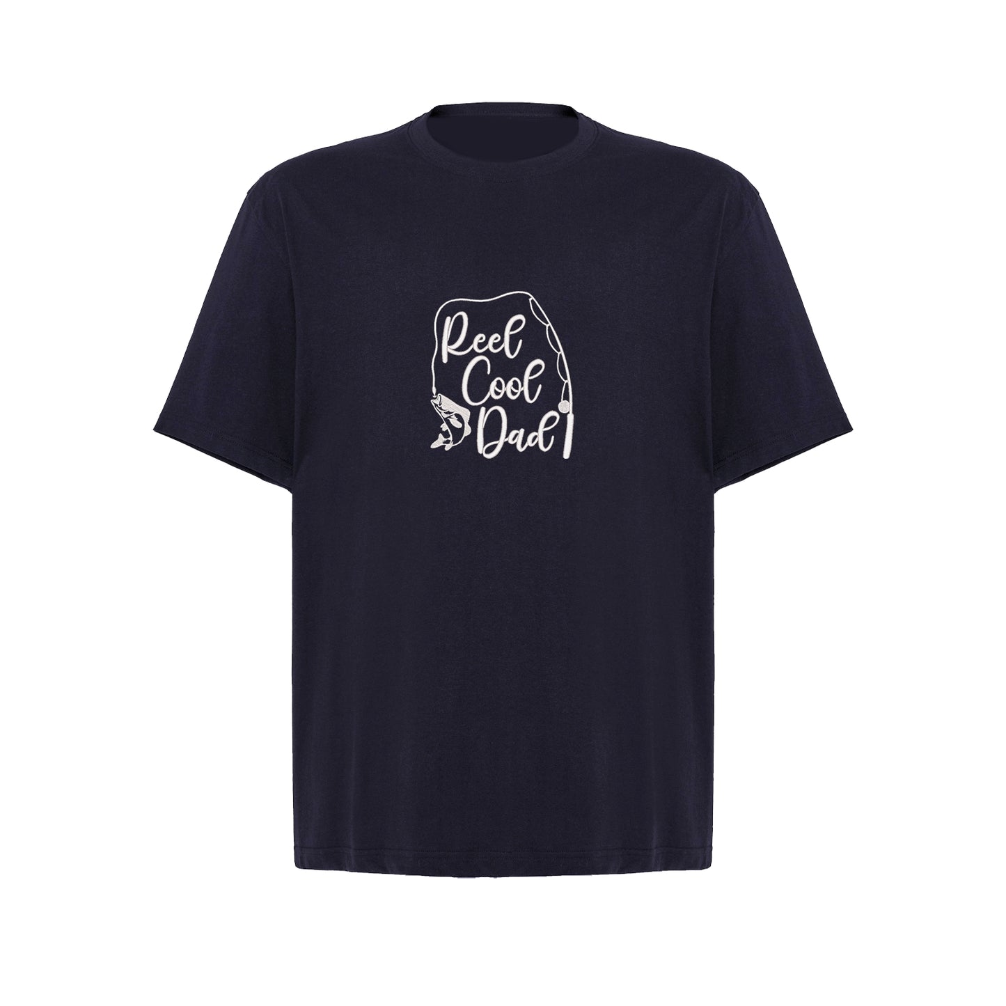 Koszulka Reel Cool Dad z haftem – idealny prezent dla taty wędkarza Haft z radości