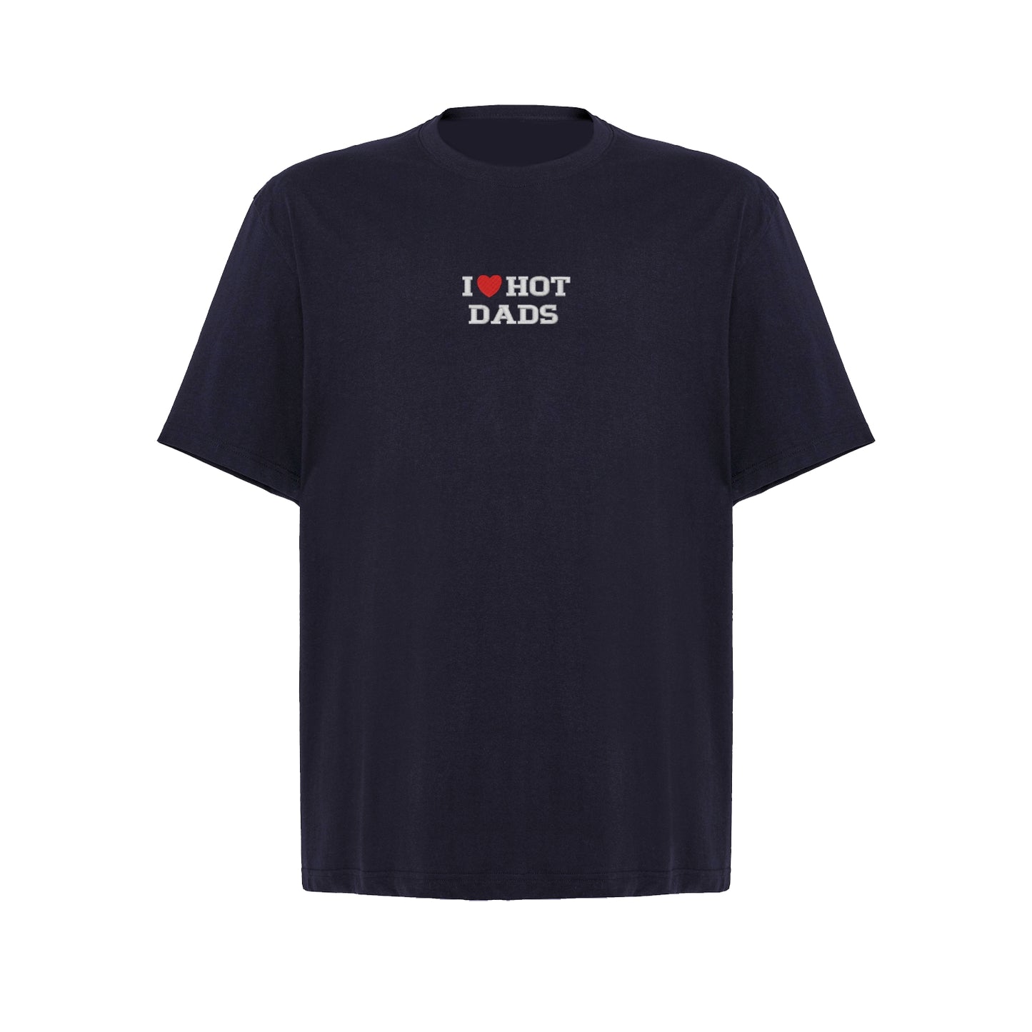 Koszulka oversize z haftem „I love HOT DADS"