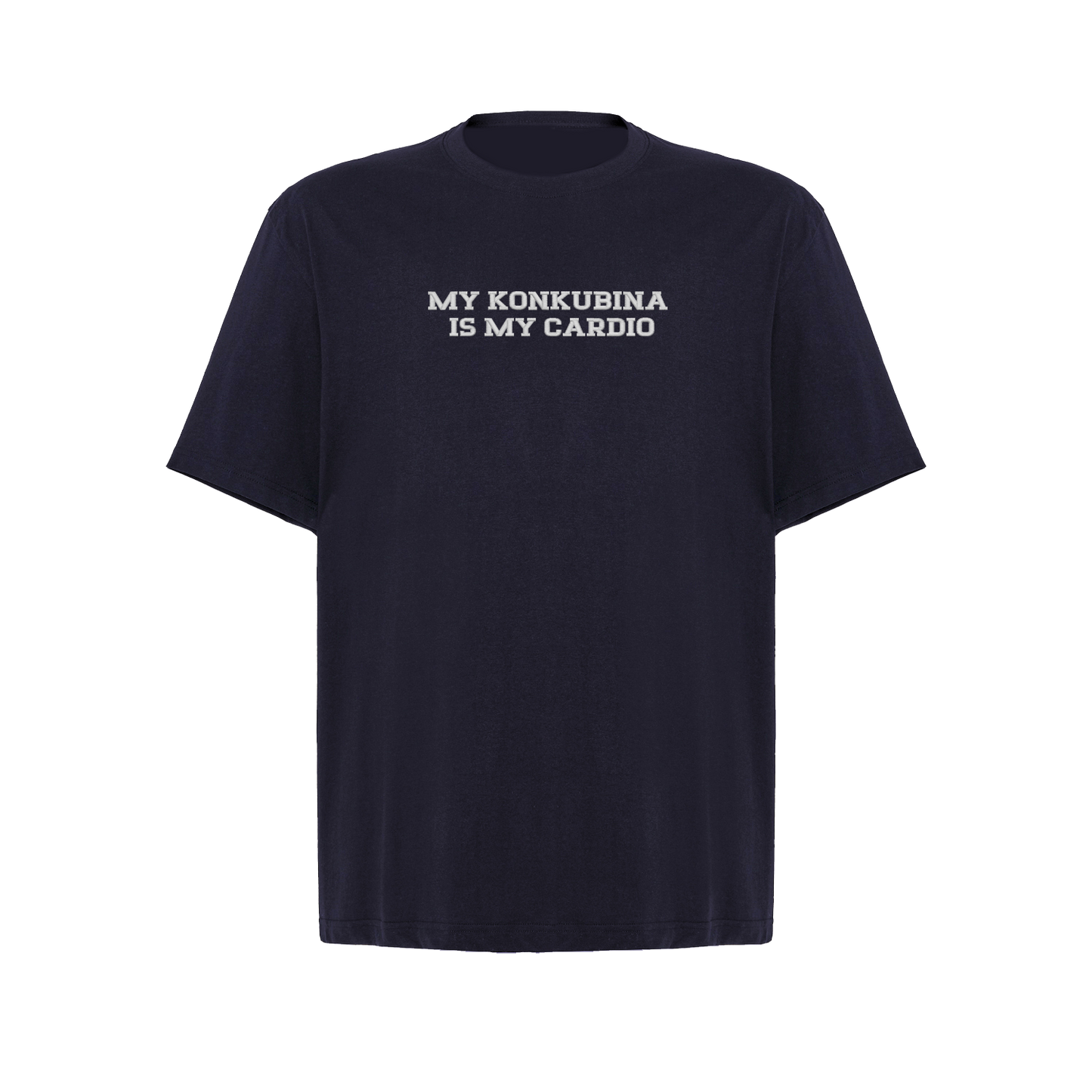 Koszulka oversize z haftem „My Konkubina is my cardio"