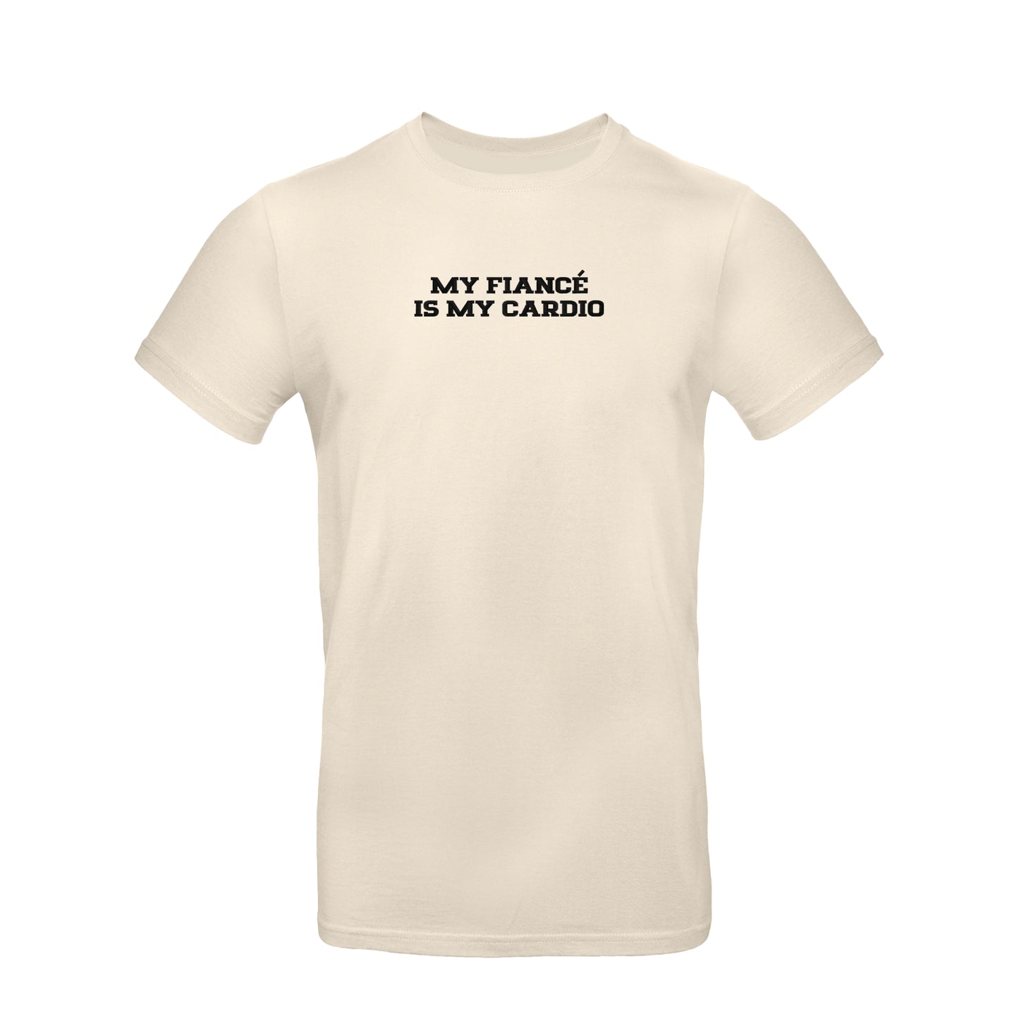 Koszulka unisex z haftem „MY FIANCE IS MY CARDIO"