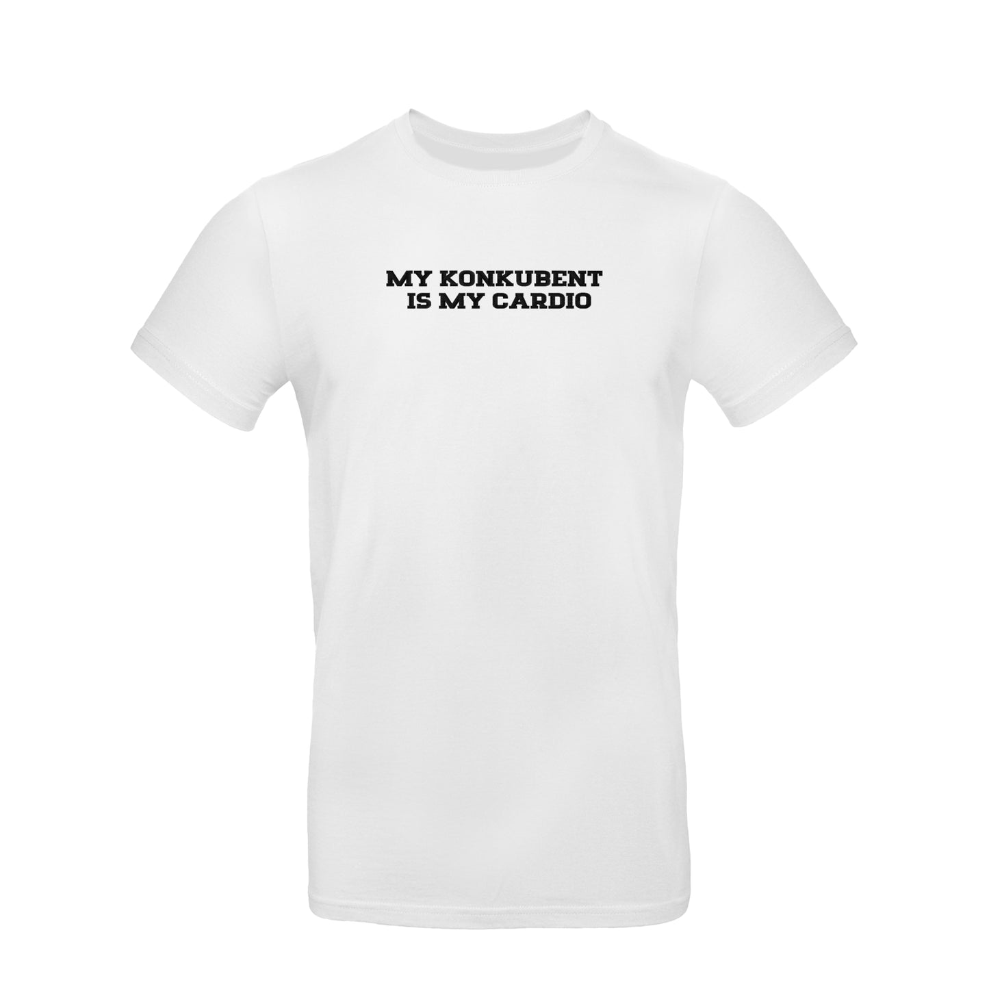 Koszulka unisex z haftem „My Konkubent is my cardio"