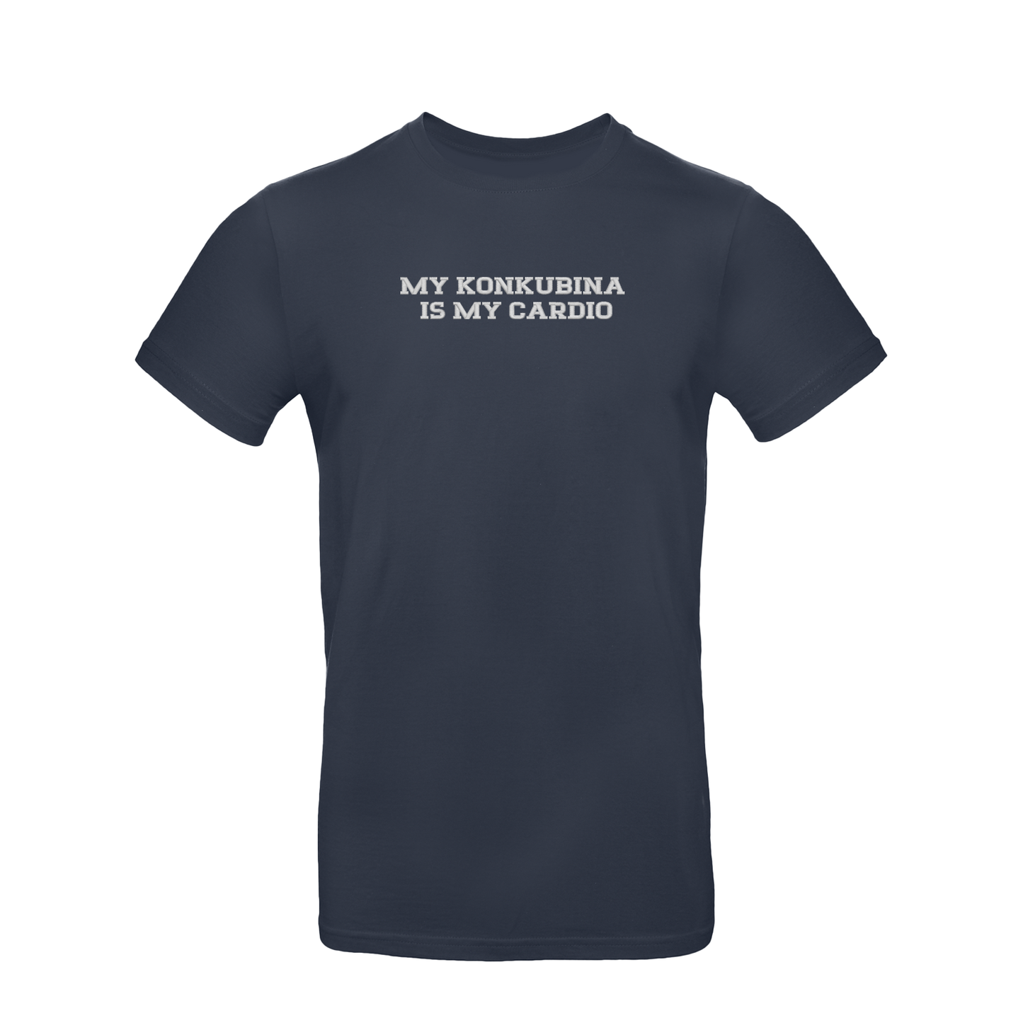 Koszulka unisex z haftem „My Konkubina is my cardio"