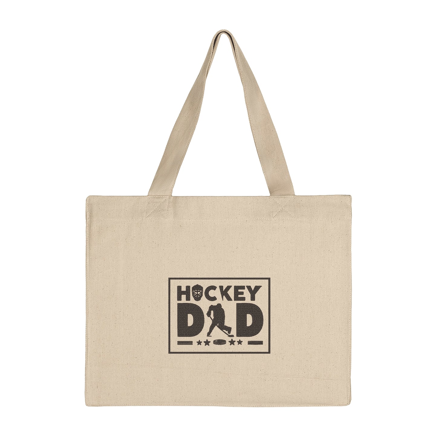 Torba bawełniana Hockey Dad – prezent dla taty fana hokeja z haftem Haft z radości