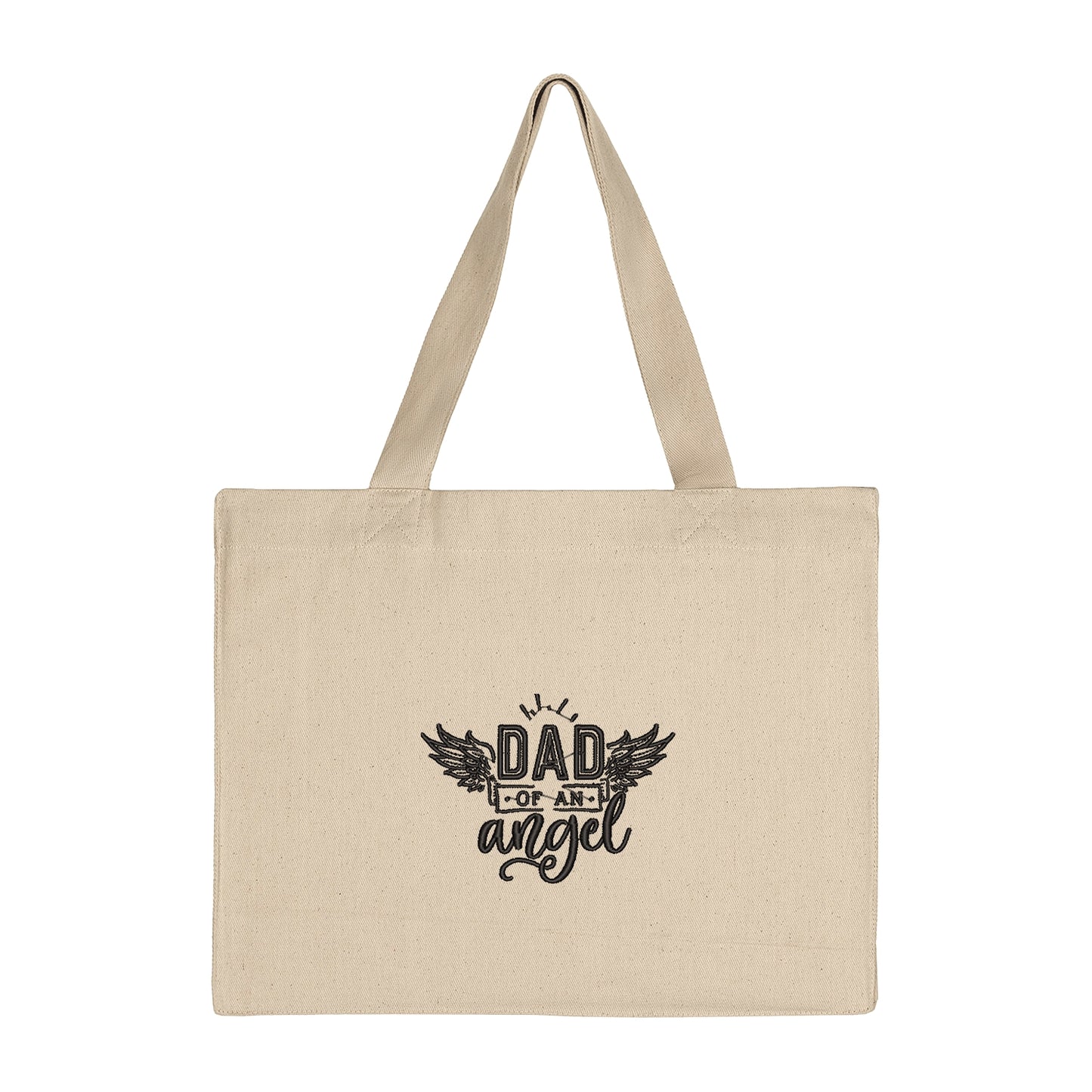 Torba bawełniana Dad of an Angel – symboliczny haft dla taty z sercem pełnym miłości Haft z radości