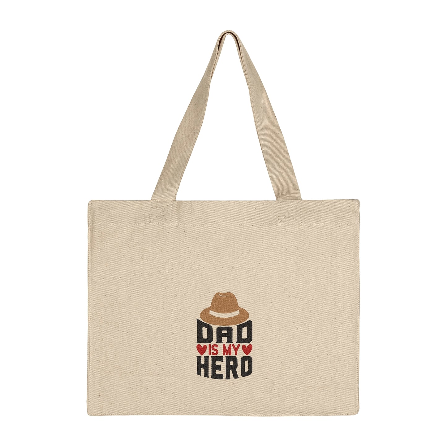 Torba bawełniana z haftem „Dad is My Hero” – dla prawdziwego bohatera domu Haft z radości