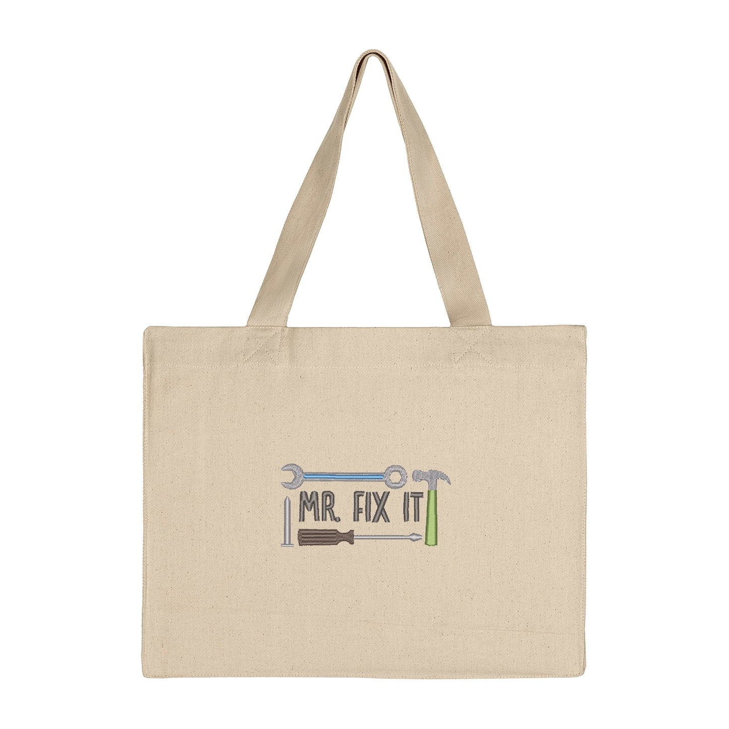 Torba bawełniana Mr Fix It 2 z haftem – prezent dla taty majsterkowicza Haft z radości