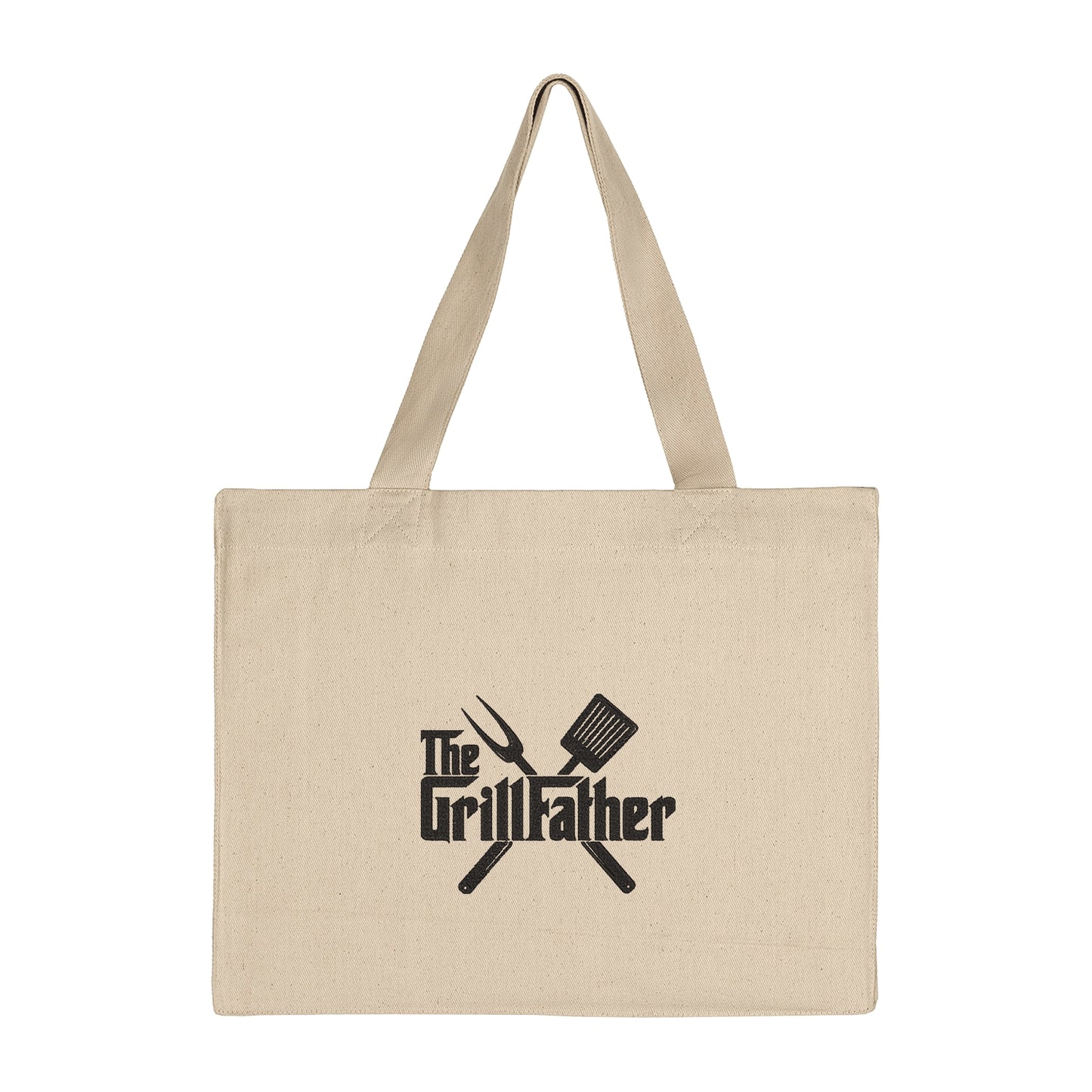 Torba bawełniana The Grill Father – haftowany prezent dla taty fana grilla Haft z radości