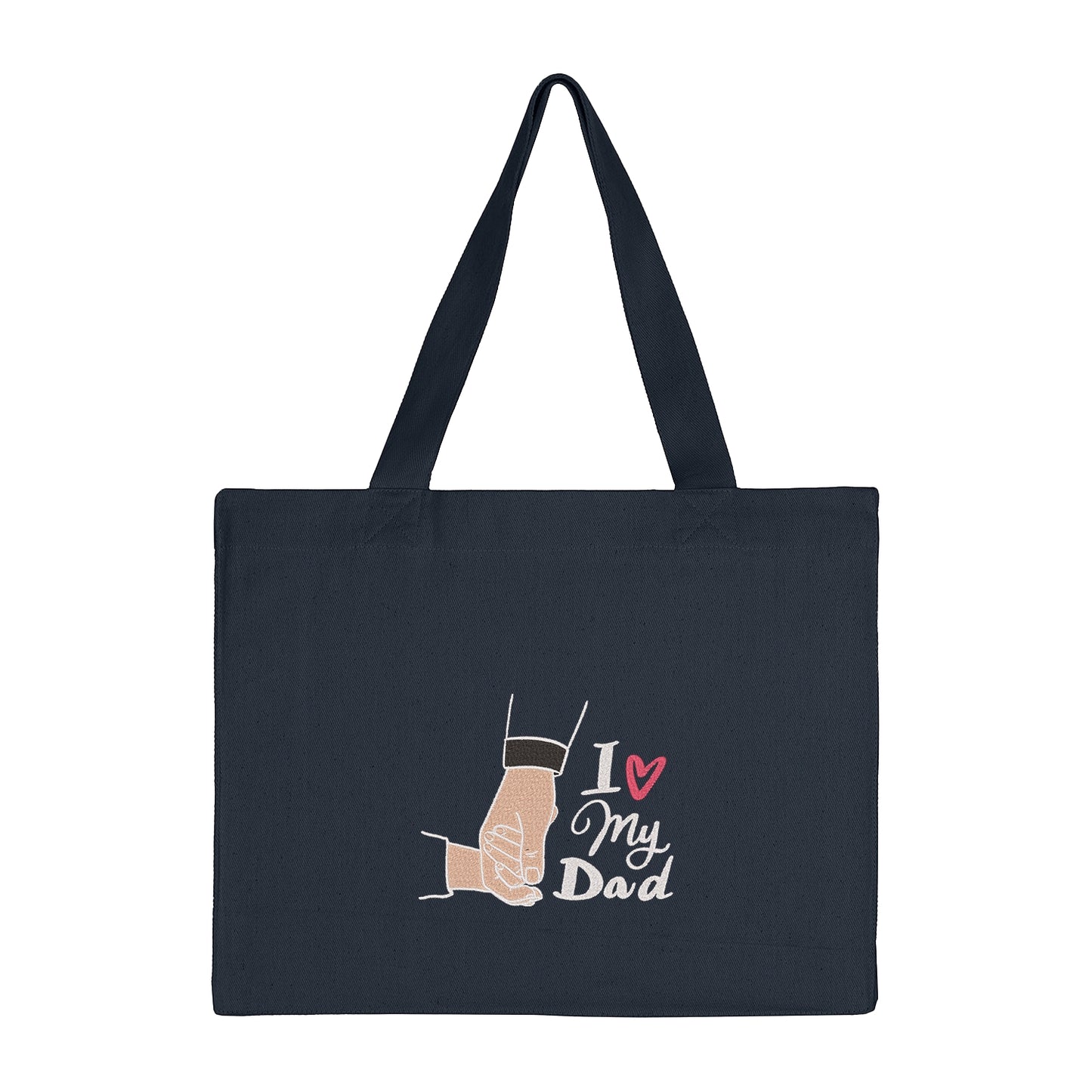 Torba bawełniana I Love My Dad – prezent z haftem dla taty na Dzień Ojca Haft z radości