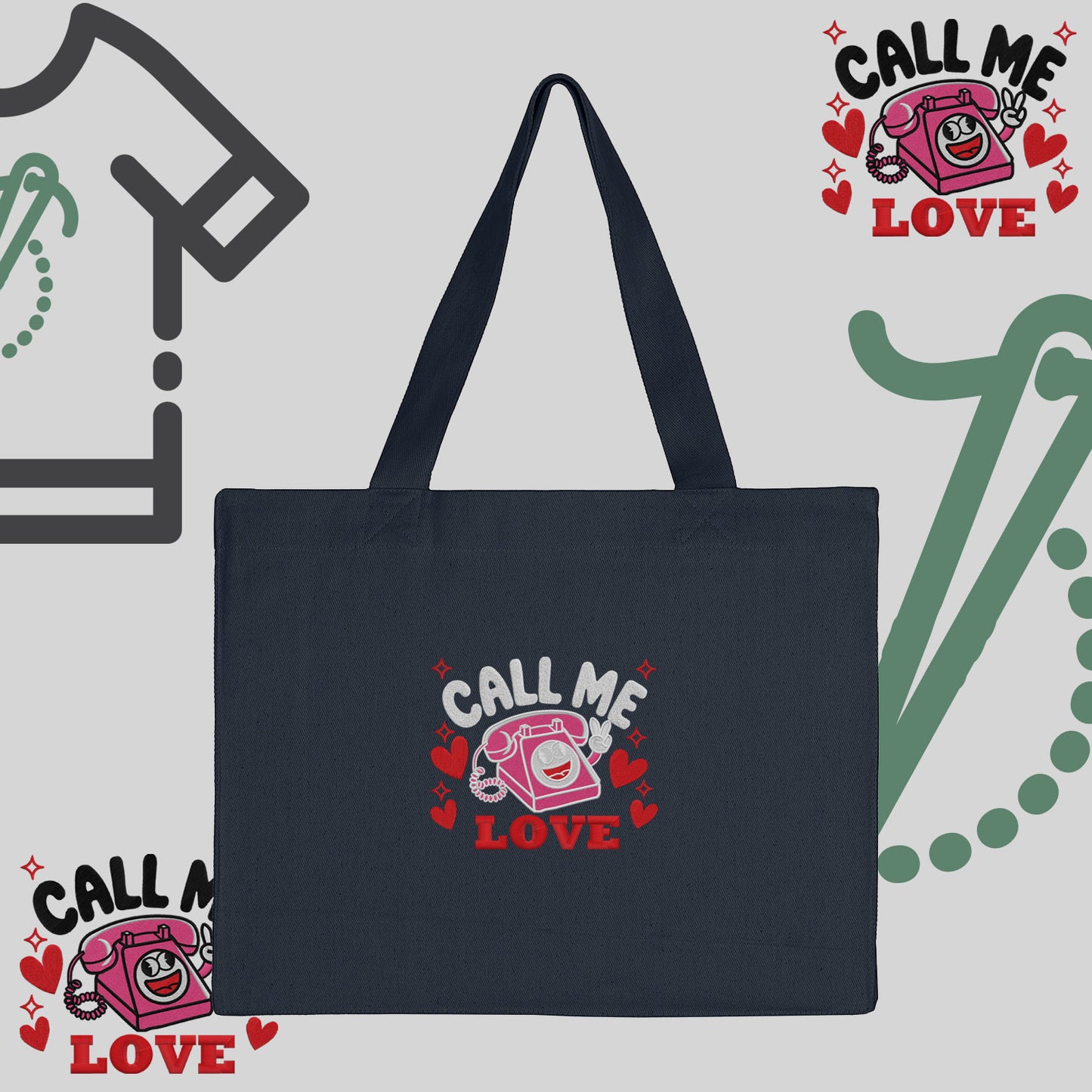 Torba bawełniana "Call Me Love"