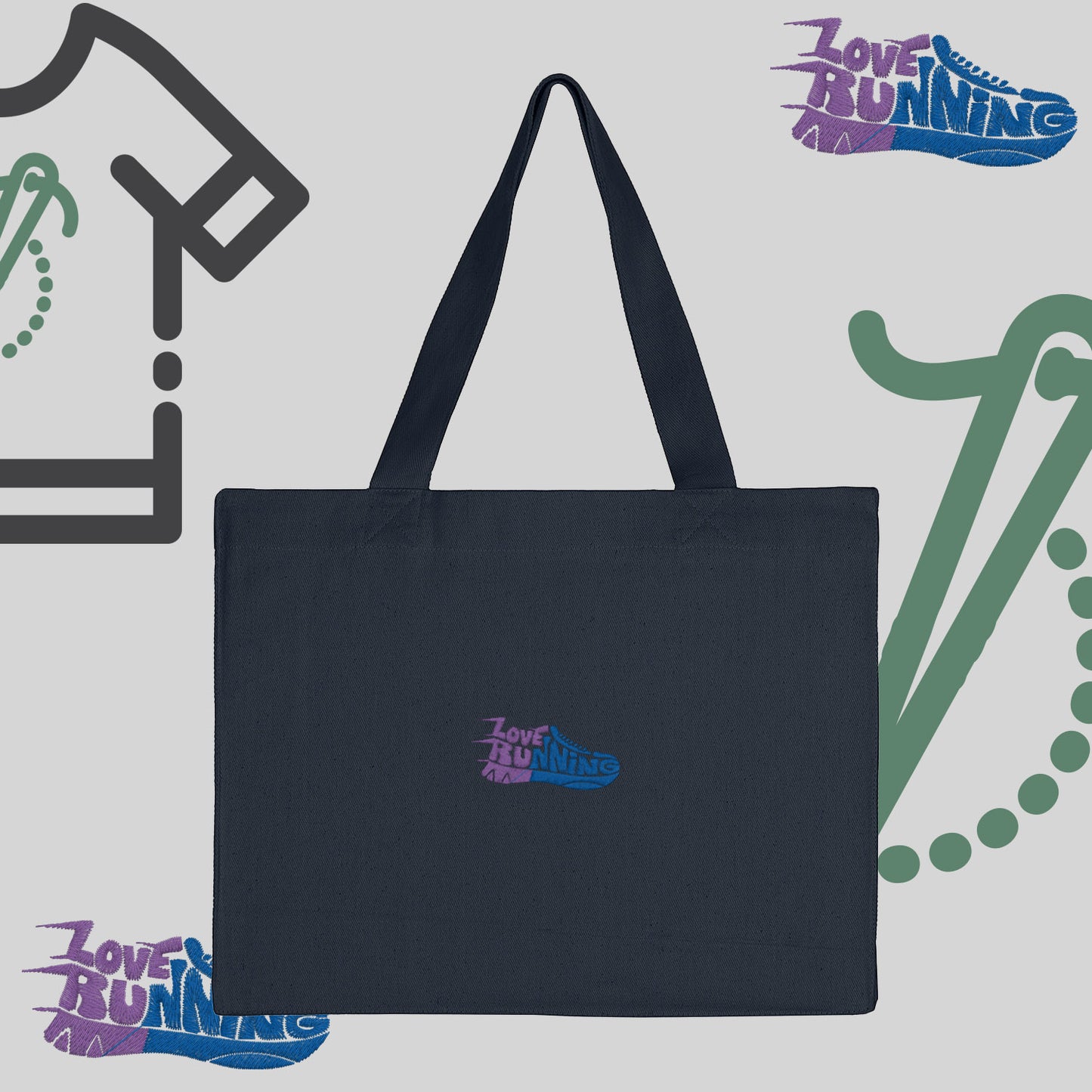 Torba bawełniana "Love Running"