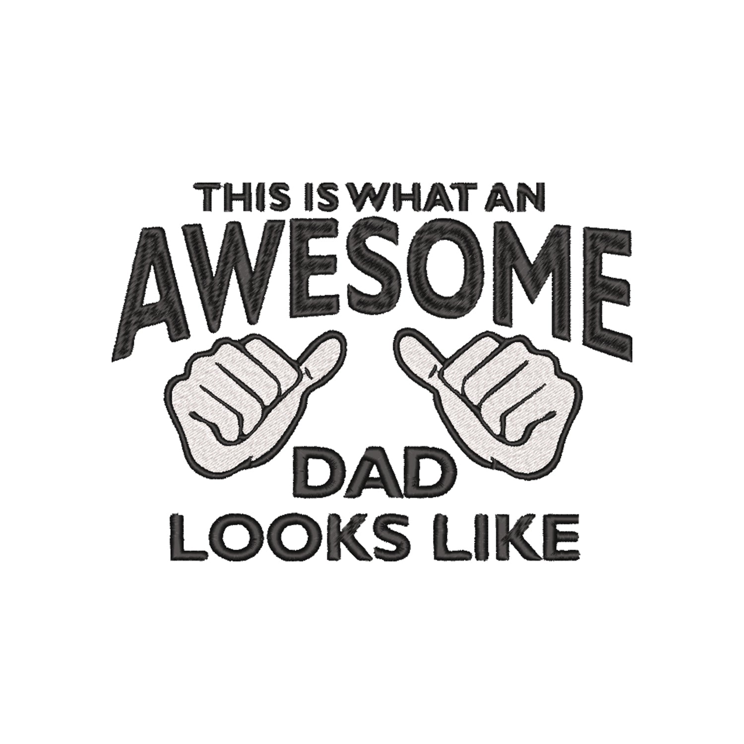 Bluza męska „Awesome Dad” z haftem – prezent dla taty, różne kroje Haft z radości - nadruki i haft na odzieży Warszawa