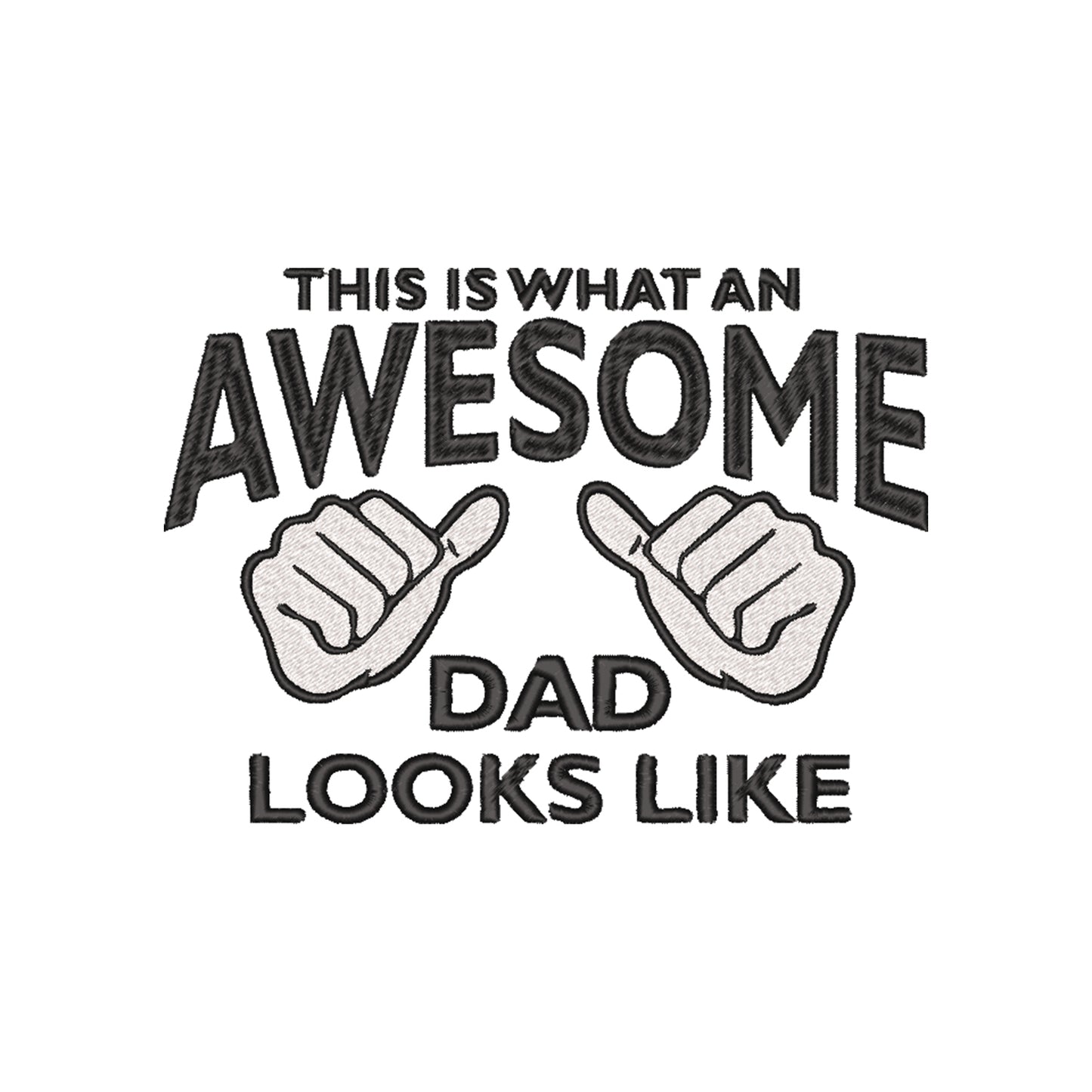 Bluza z kapturem męska "Awesome Dad" z haftem | Prezent dla taty | Wysokiej jakości haft komputerowy