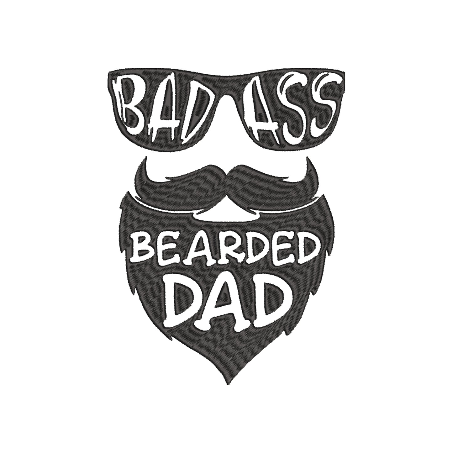 Bluza z kapturem "Bearded Dad" z haftem | Prezent dla brodatego taty | Wysokiej jakości bluza męska