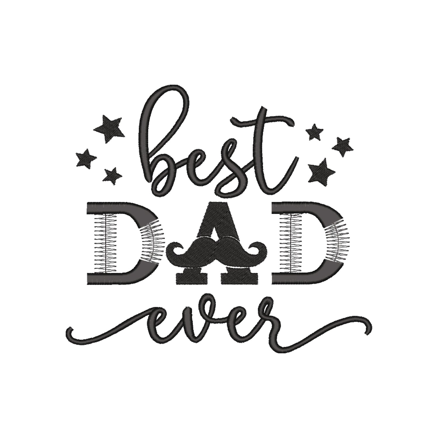 Koszulka „Best Dad Ever”  z haftem – idealny prezent dla taty, unisex, damska, oversize Haft z radości - nadruki i haft na odzieży Warszawa