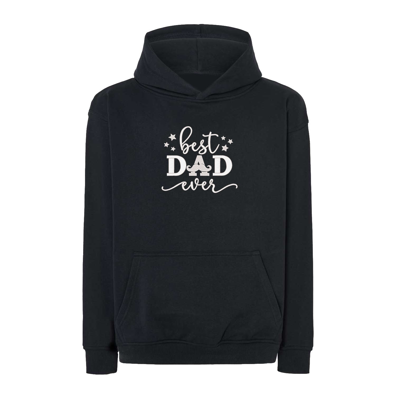 Bluza oversize „Best Dad Ever” z haftem | Prezent dla taty | Męska bluza oversize Haft z radości