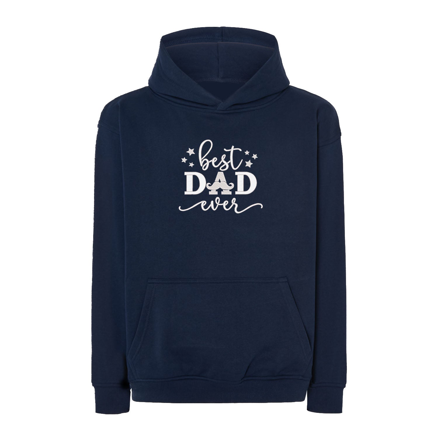 Bluza oversize „Best Dad Ever” z haftem | Prezent dla taty | Męska bluza oversize Haft z radości