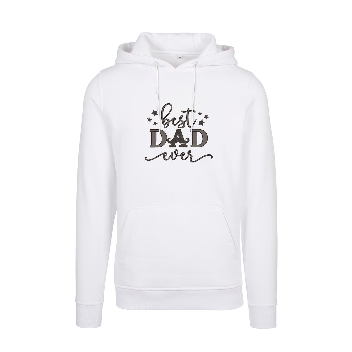 Bluza z kapturem „Best Dad Ever” z haftem | Prezent dla taty | Męska bluza z kapturem