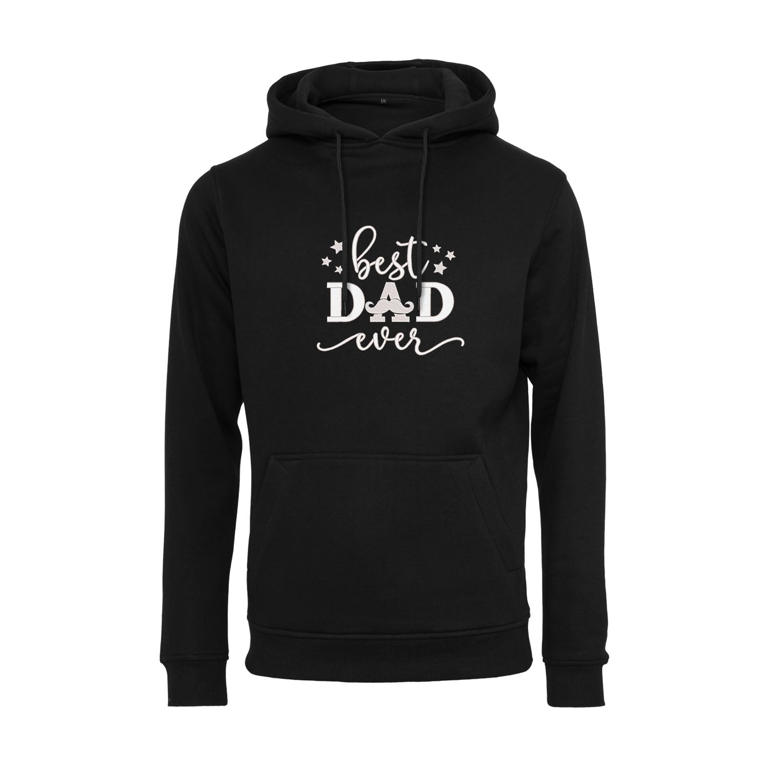Bluza z kapturem „Best Dad Ever” z haftem | Prezent dla taty | Męska bluza z kapturem