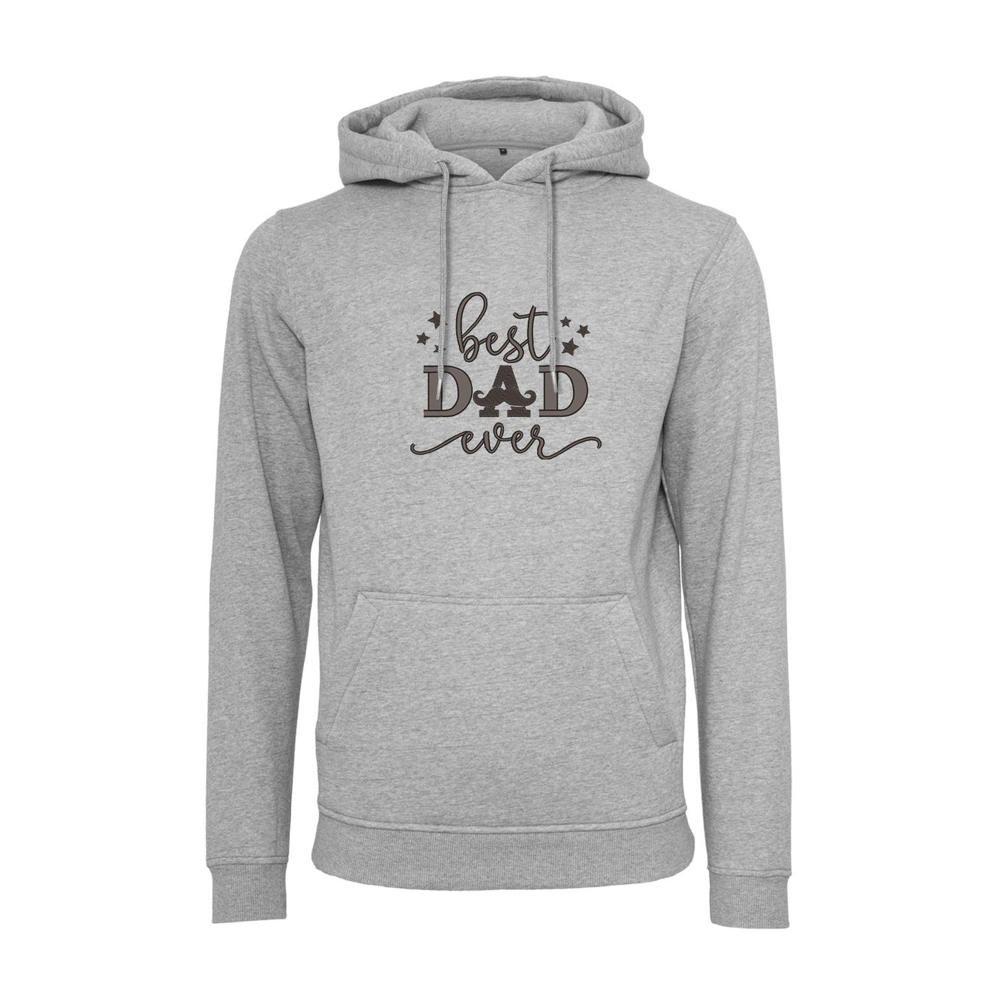 Bluza z kapturem „Best Dad Ever” z haftem | Prezent dla taty | Męska bluza z kapturem