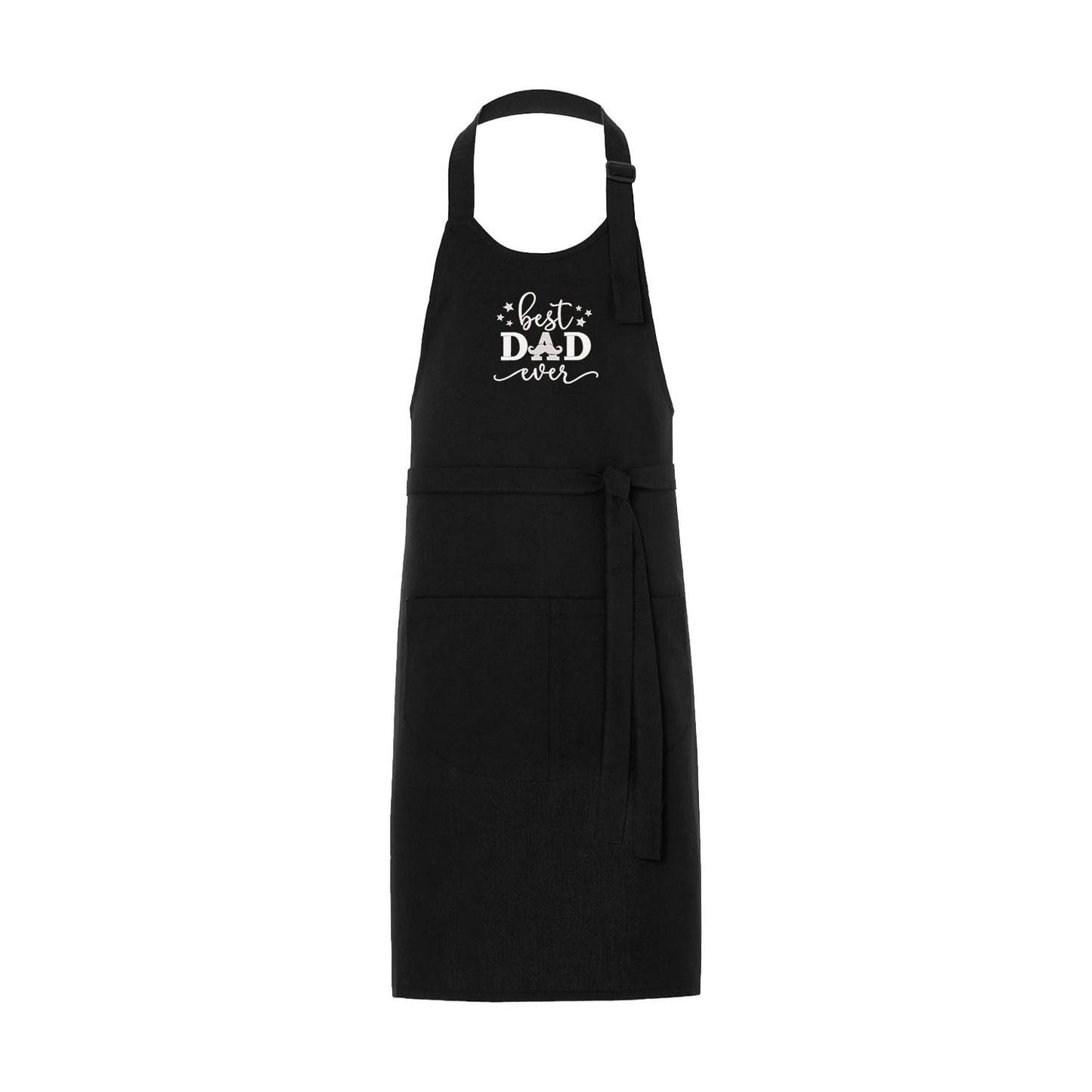 Fartuch Best Dad Ever – kuchenny fartuch z haftem dla najlepszego taty, prezent na Dzień Ojca