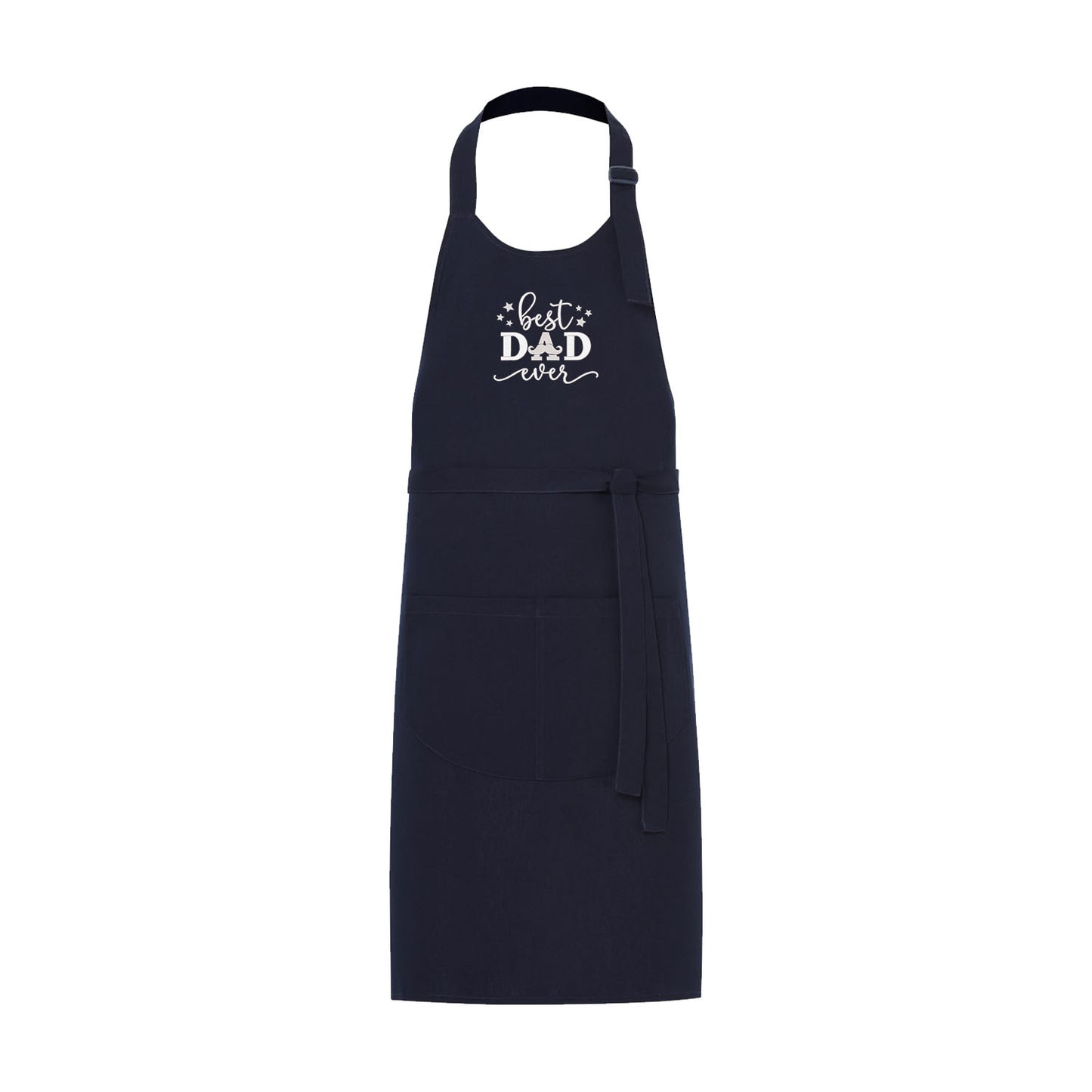 Fartuch Best Dad Ever – kuchenny fartuch z haftem dla najlepszego taty, prezent na Dzień Ojca