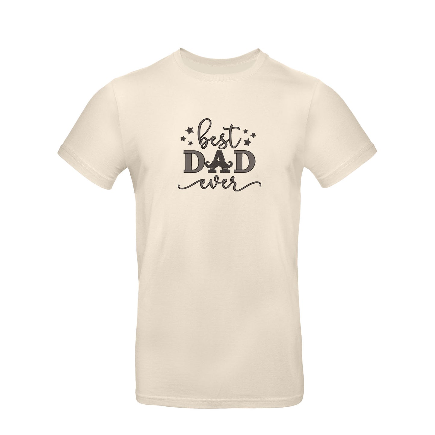 Koszulka unisex z haftem "Best Dad Ever" | Idealny prezent dla taty | Koszulka z napisem haftowanym