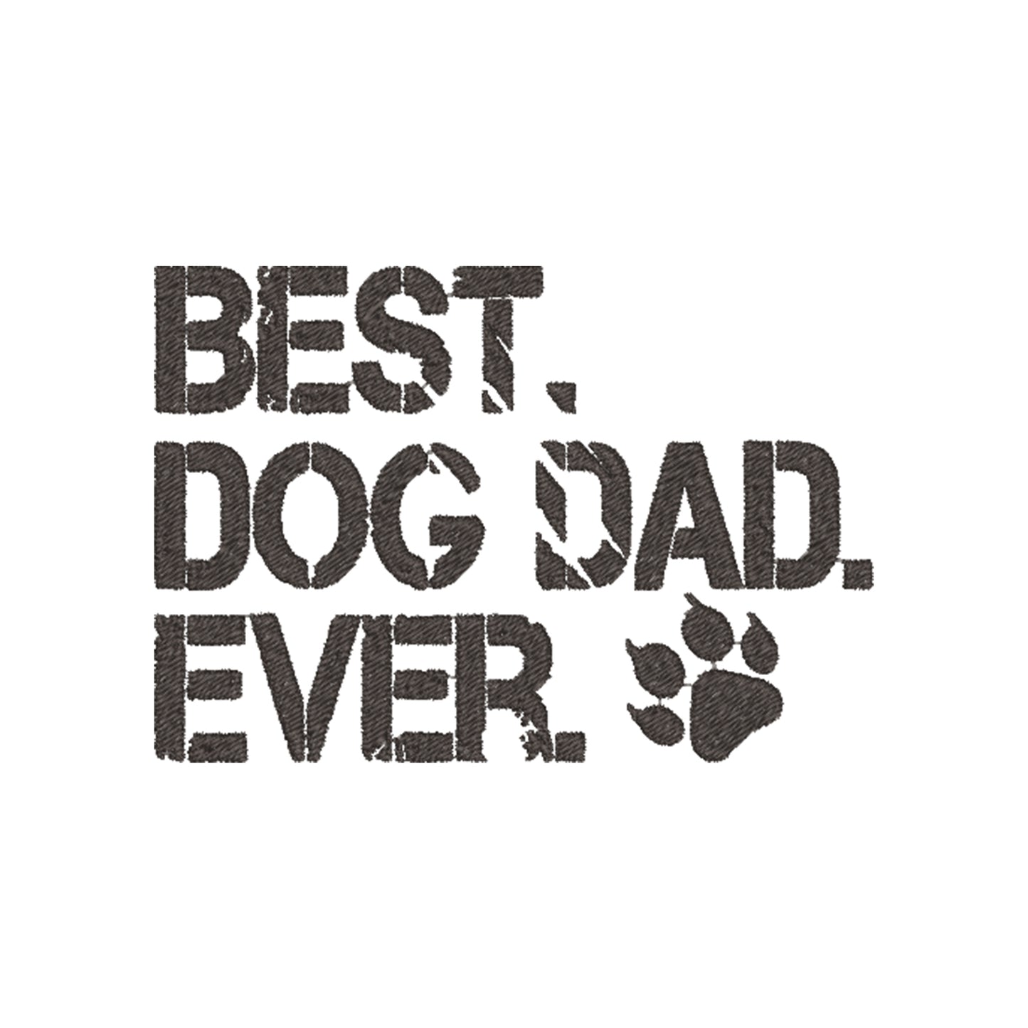 Koszulka unisex z haftem "Best Dog Dad Ever 2" – prezent dla miłośnika psów