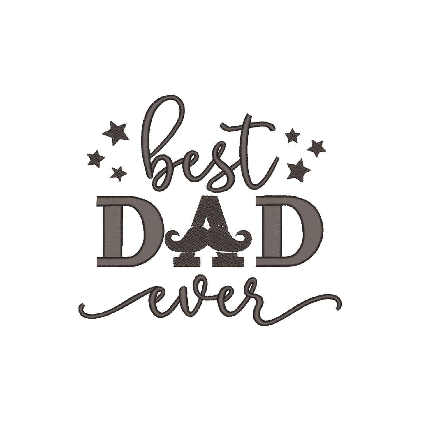 Koszulka unisex z haftem "Best Dad Ever" | Idealny prezent dla taty | Koszulka z napisem haftowanym