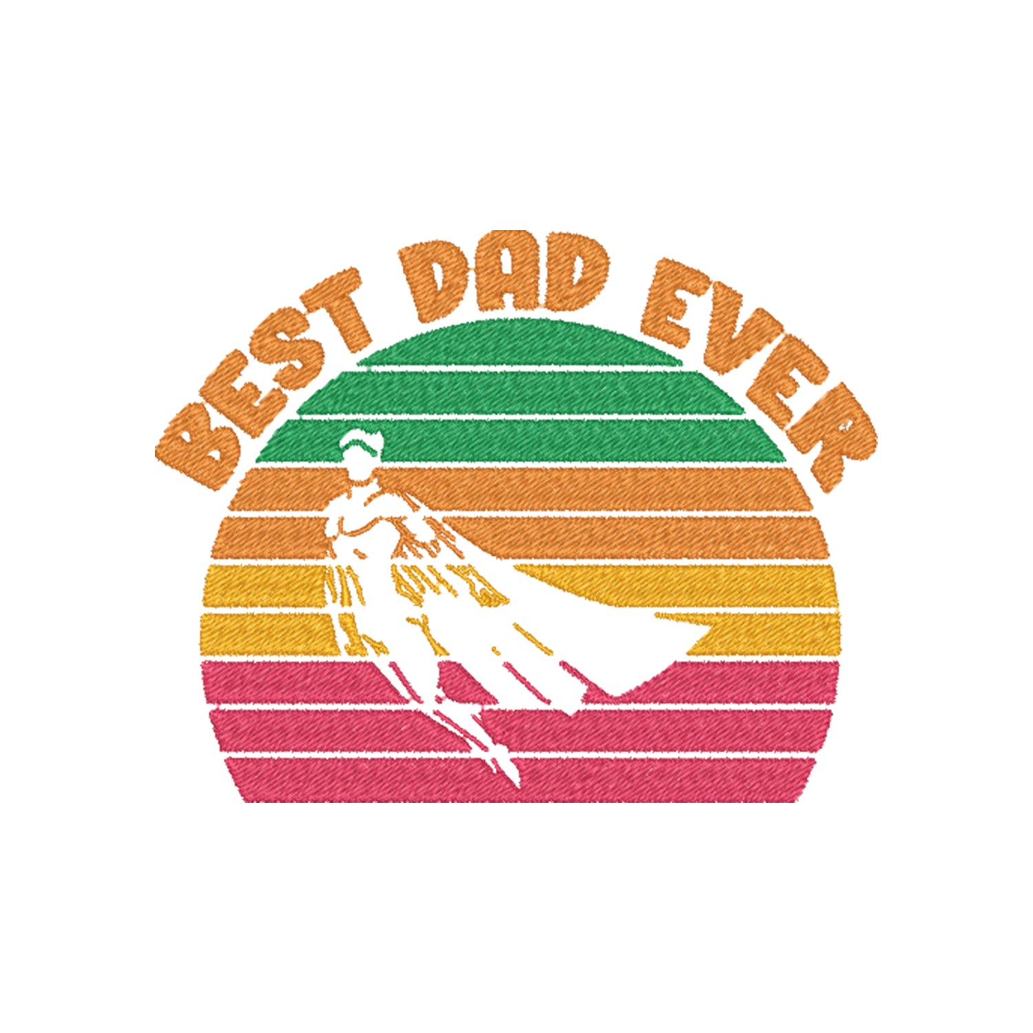 Koszulka „Best Dad Ever Hero”  z haftem – superbohater tata, unisex, damska, oversize Haft z radości - nadruki i haft na odzieży Warszawa